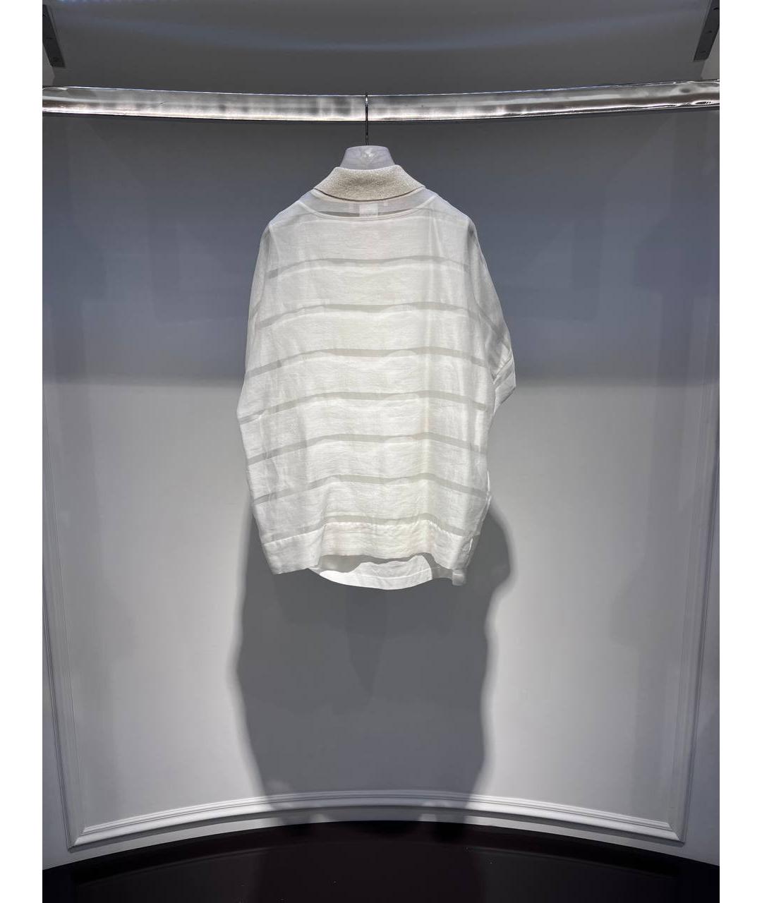 FABIANA FILIPPI Белая хлопковая блузы, фото 3