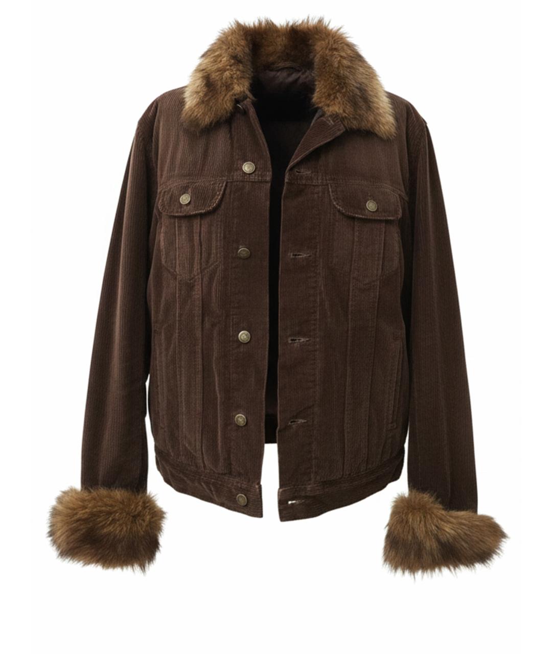 DOLCE&GABBANA Коричневая дубленка/шуба, фото 1