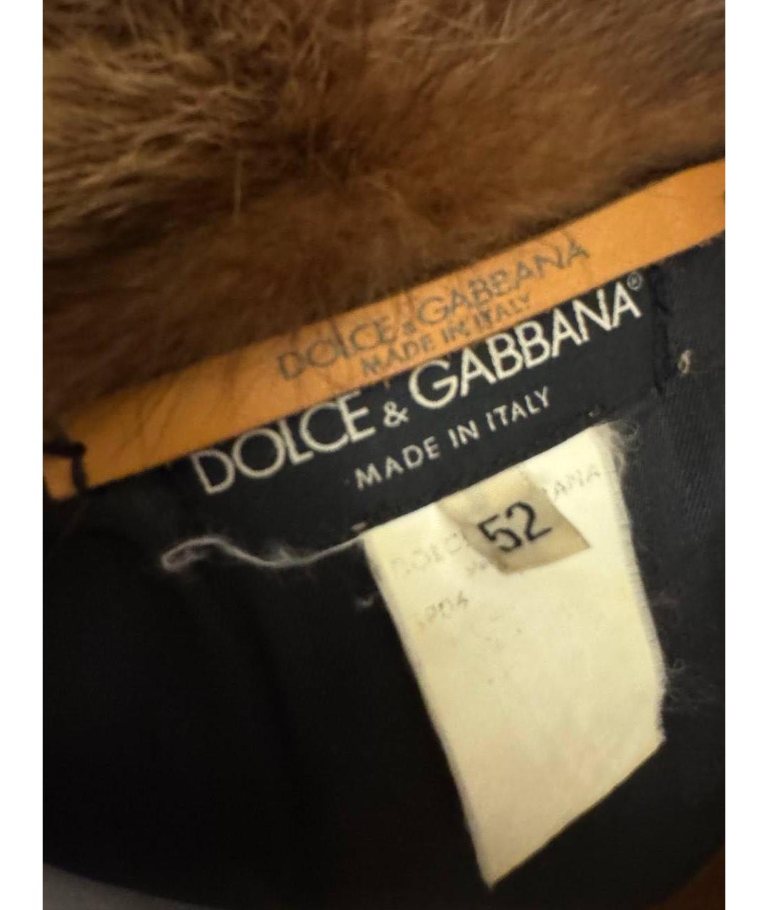 DOLCE&GABBANA Коричневая дубленка/шуба, фото 3