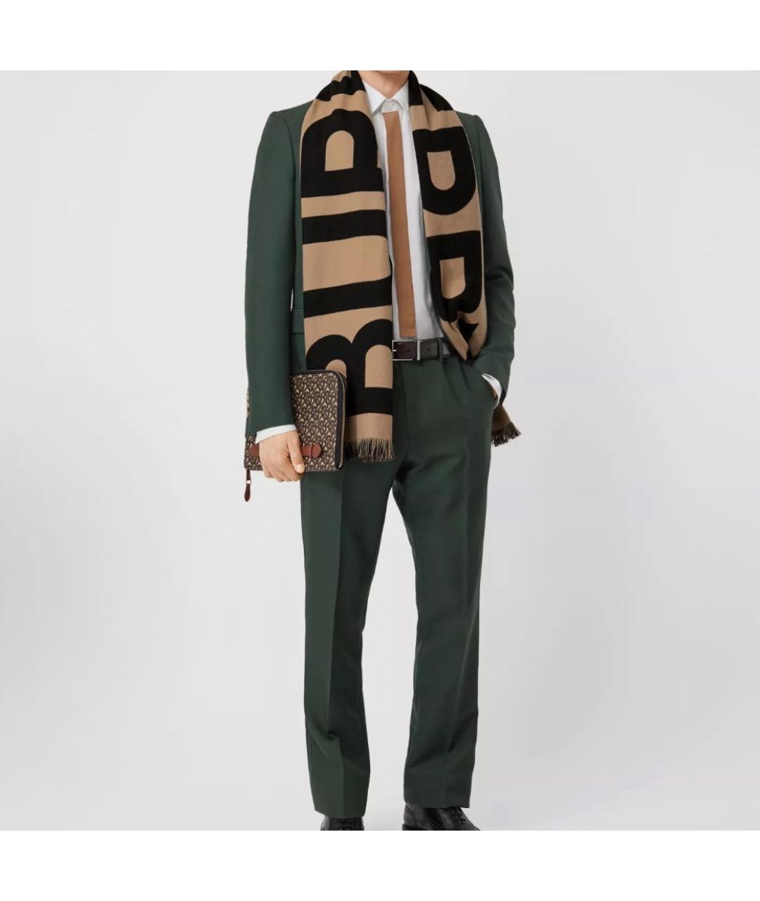 BURBERRY Бежевый шарф, фото 3