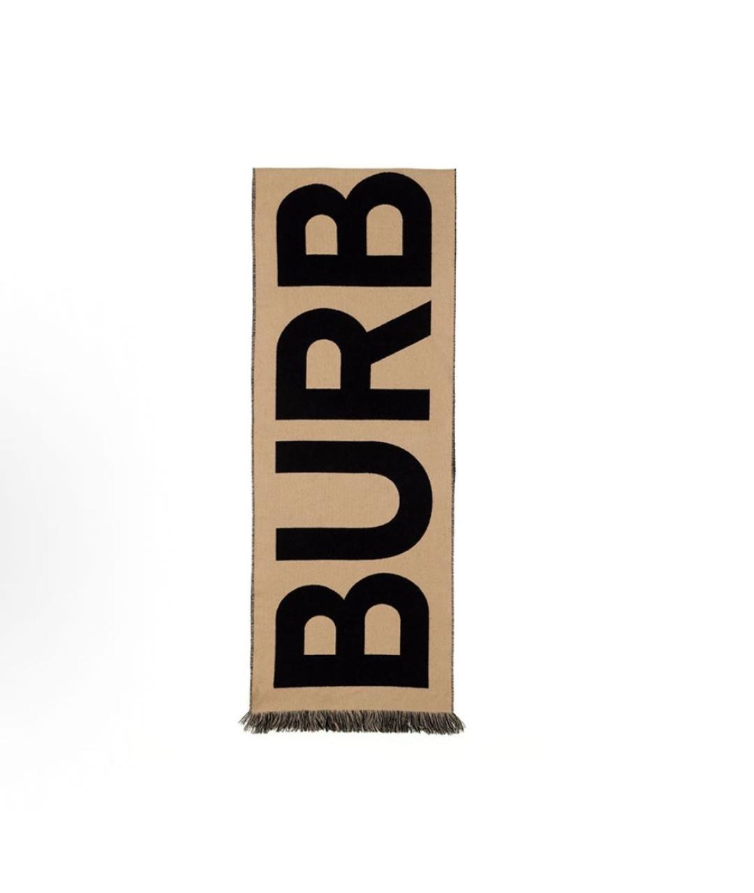 BURBERRY Бежевый шарф, фото 7