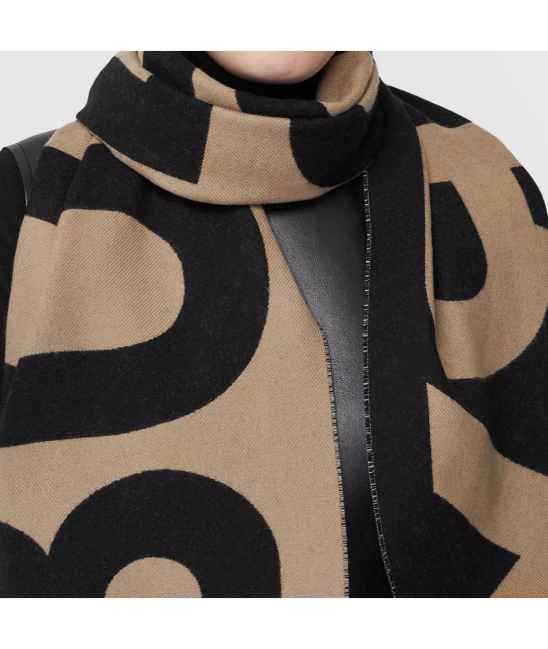 BURBERRY Бежевый шарф, фото 4