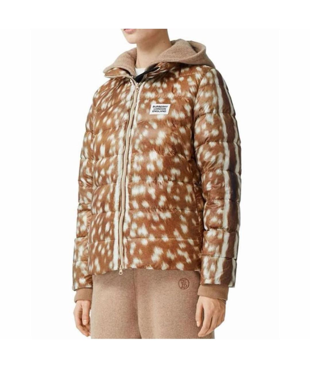 BURBERRY Коричневый пуховик, фото 3