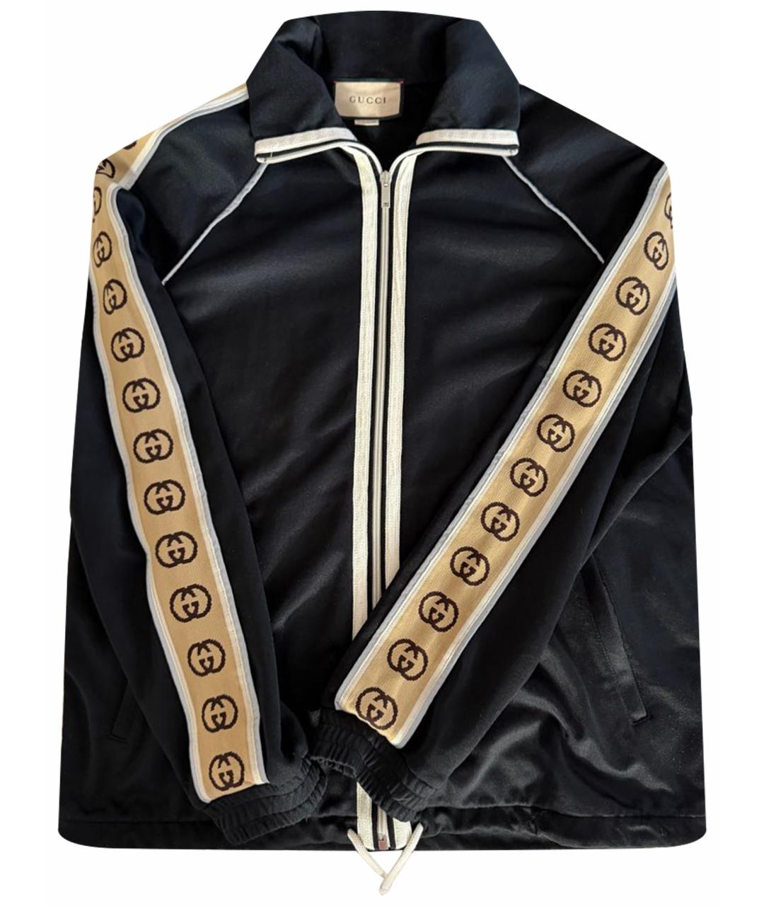 GUCCI Черная спортивная куртка, фото 1