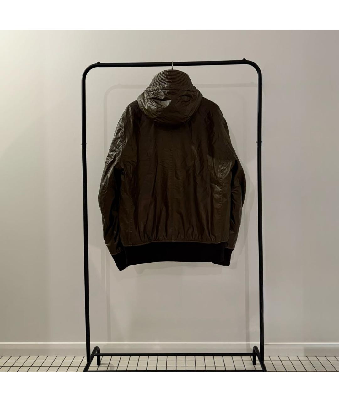 STONE ISLAND Коричневая хлопковая куртка, фото 3