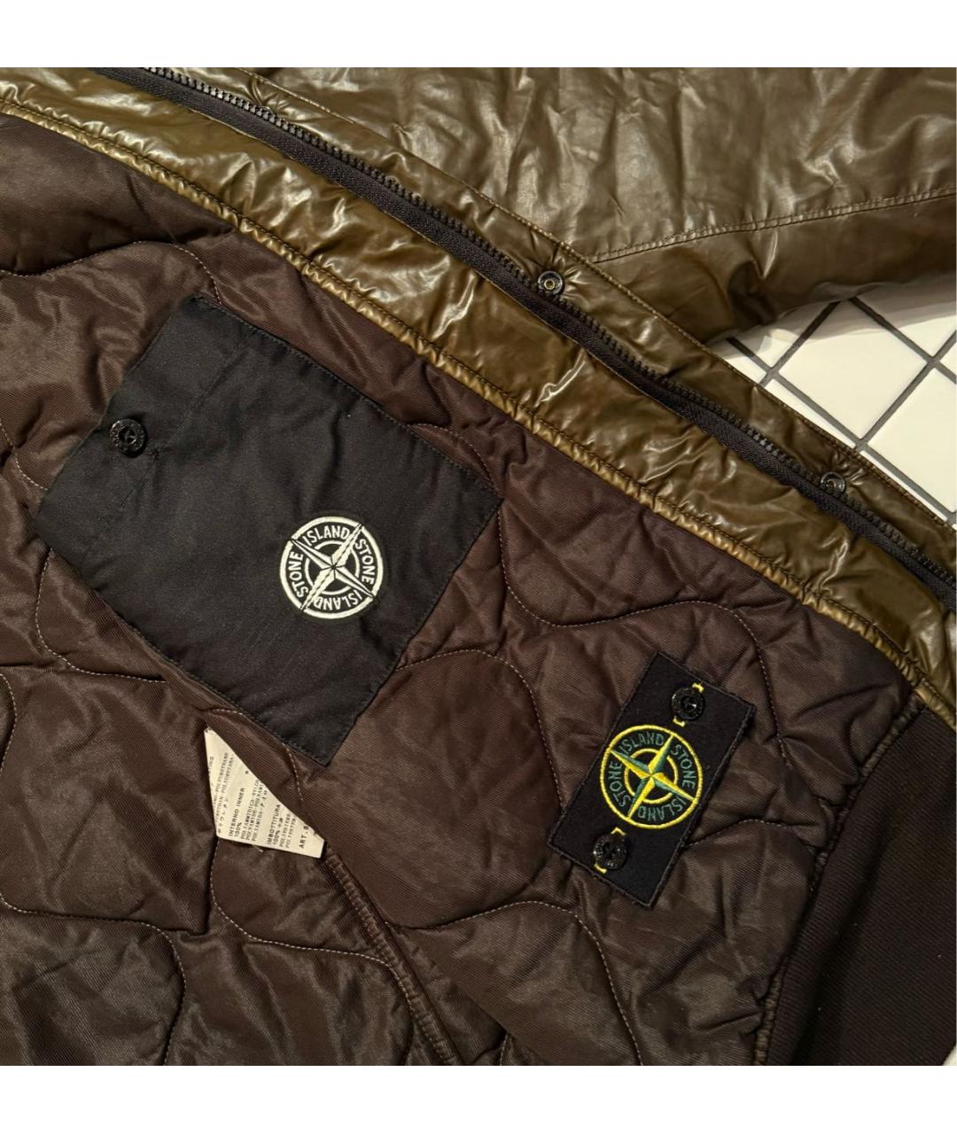 STONE ISLAND Коричневая хлопковая куртка, фото 7