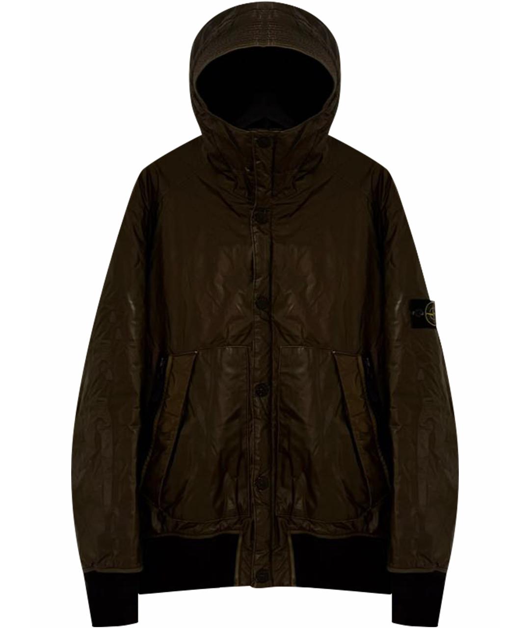 STONE ISLAND Коричневая хлопковая куртка, фото 1