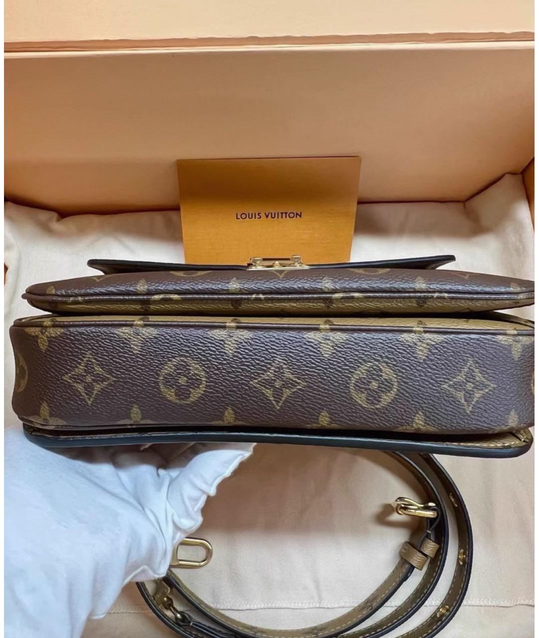 LOUIS VUITTON Коричневая сумка через плечо, фото 4