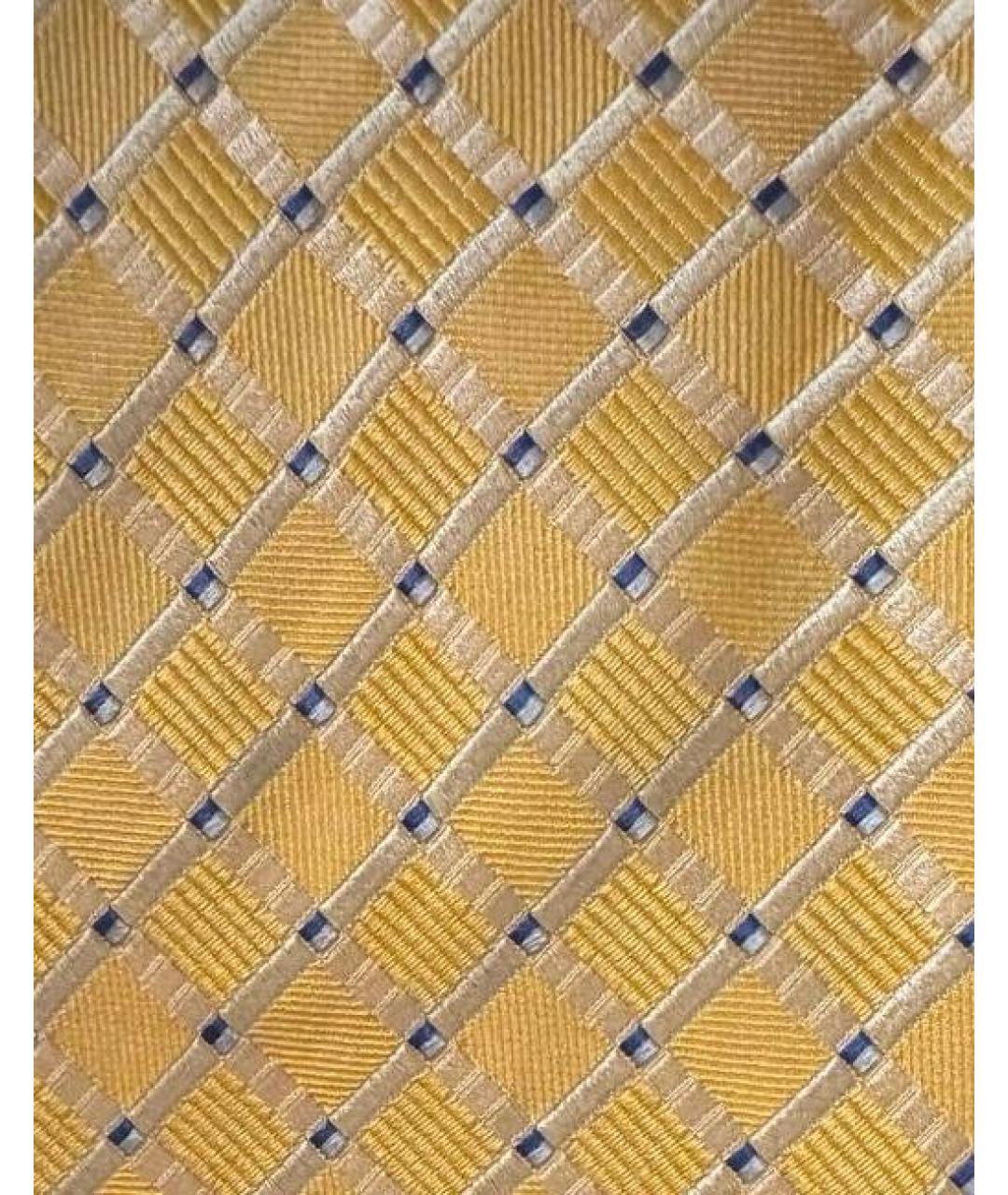 CANALI Желтый шелковый галстук, фото 5