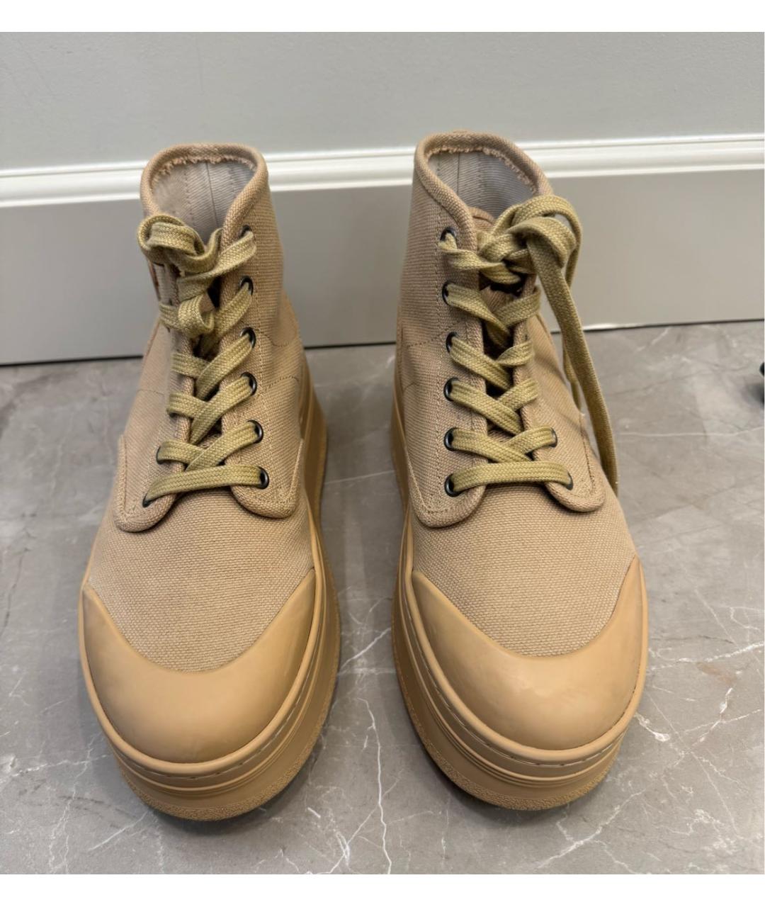 CELINE Бежевые текстильные кеды, фото 2