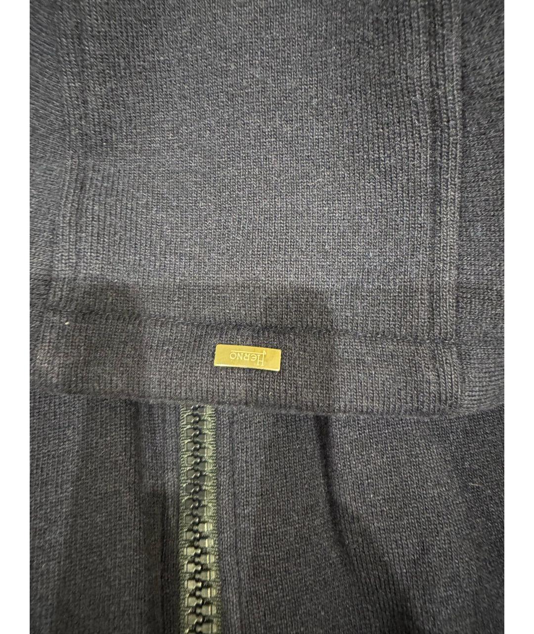 HERNO Темно-синяя куртка, фото 4