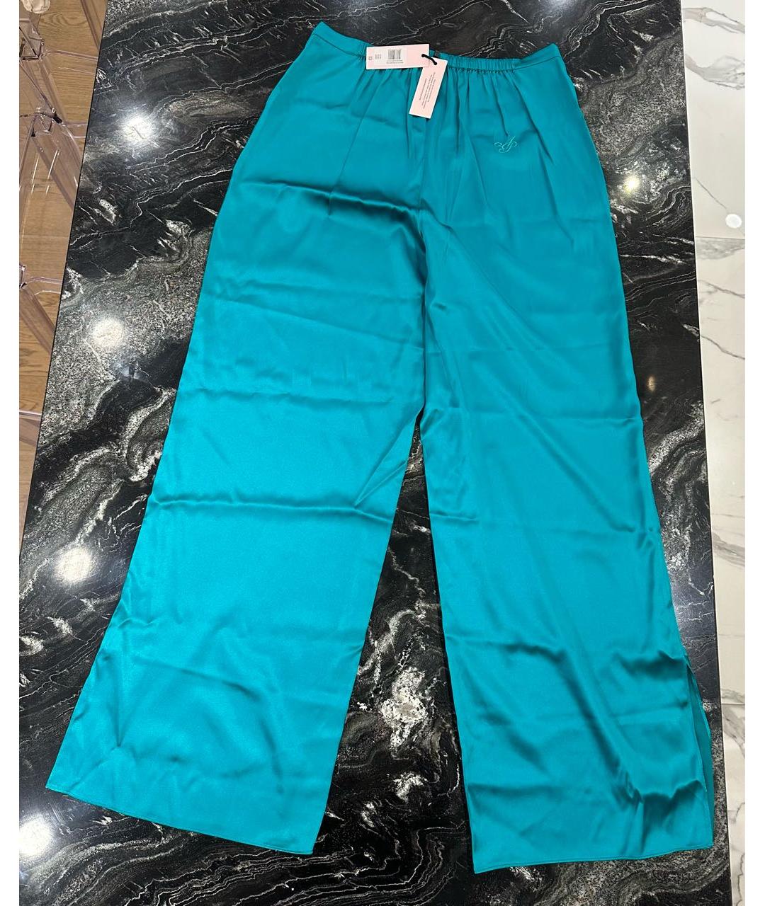 AGENT PROVOCATEUR Бирюзовая шелковая пижама, фото 3