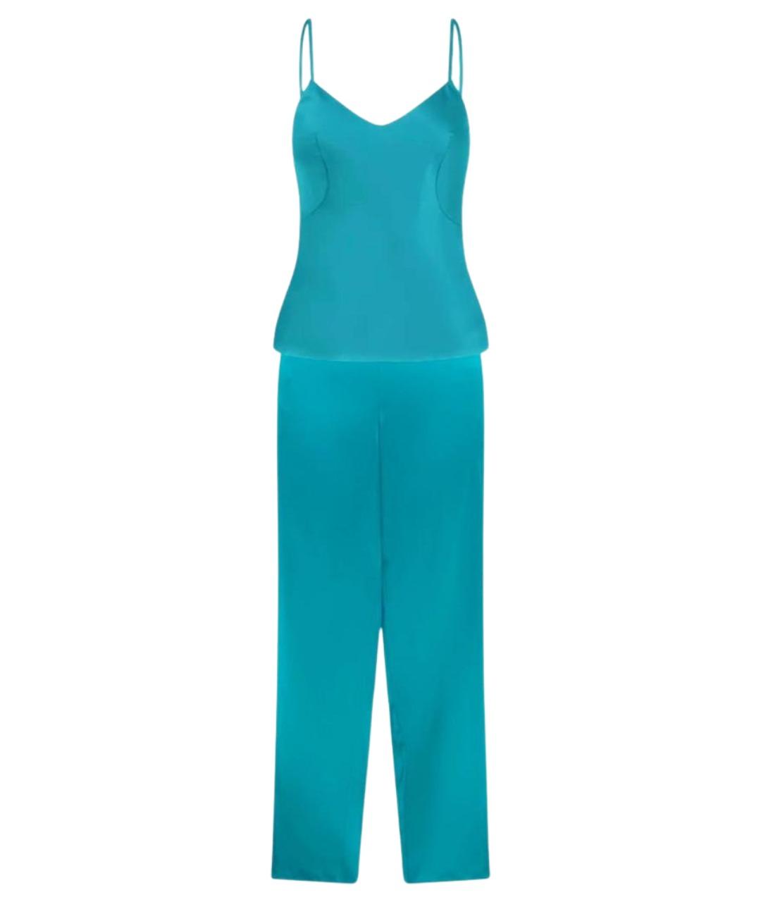 AGENT PROVOCATEUR Бирюзовая шелковая пижама, фото 1