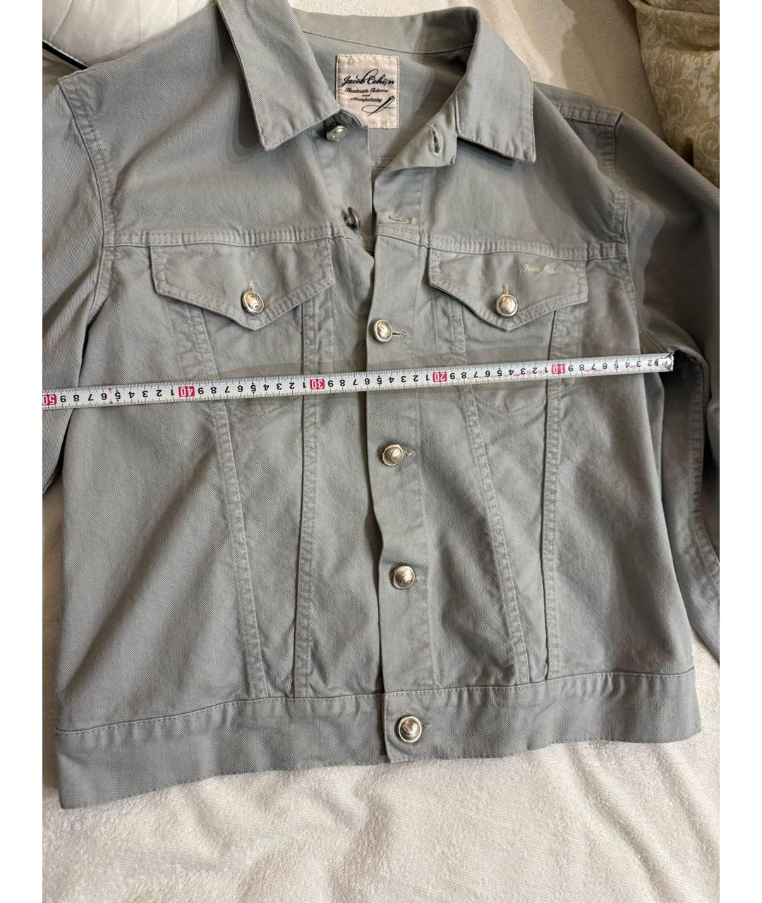 JACOB COHEN Антрацитовая деним куртка, фото 8