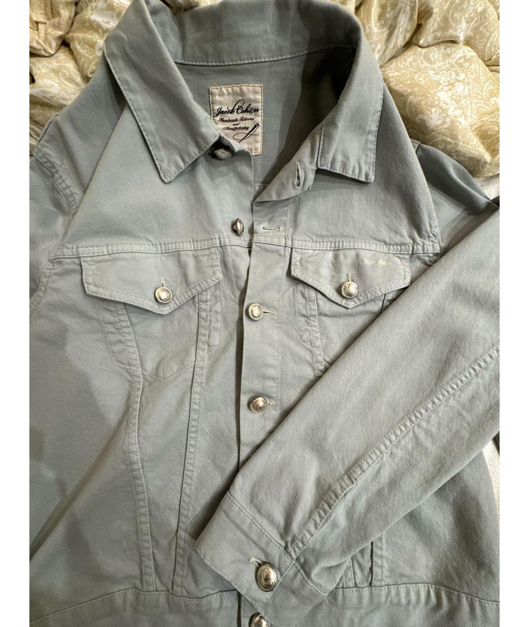JACOB COHEN Антрацитовая деним куртка, фото 4