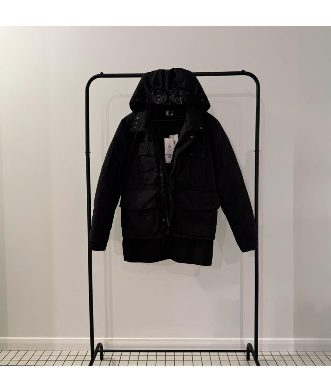 CP COMPANY Черный пуховик, фото 2