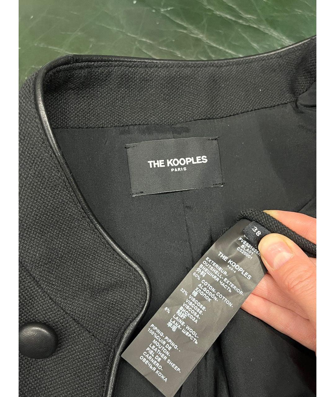 THE KOOPLES Черный шерстяной жакет/пиджак, фото 4
