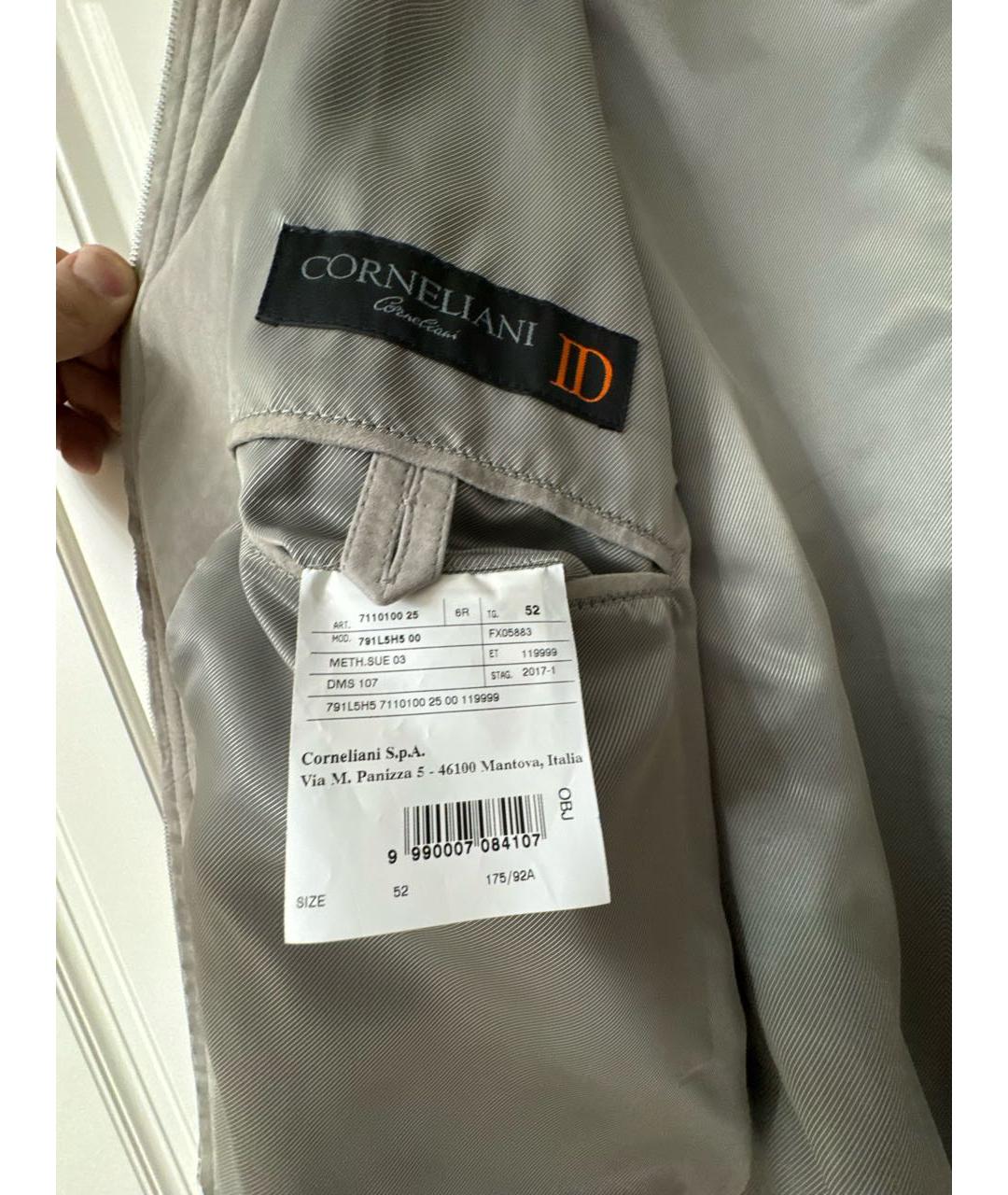 CORNELIANI Серая замшевая куртка, фото 5