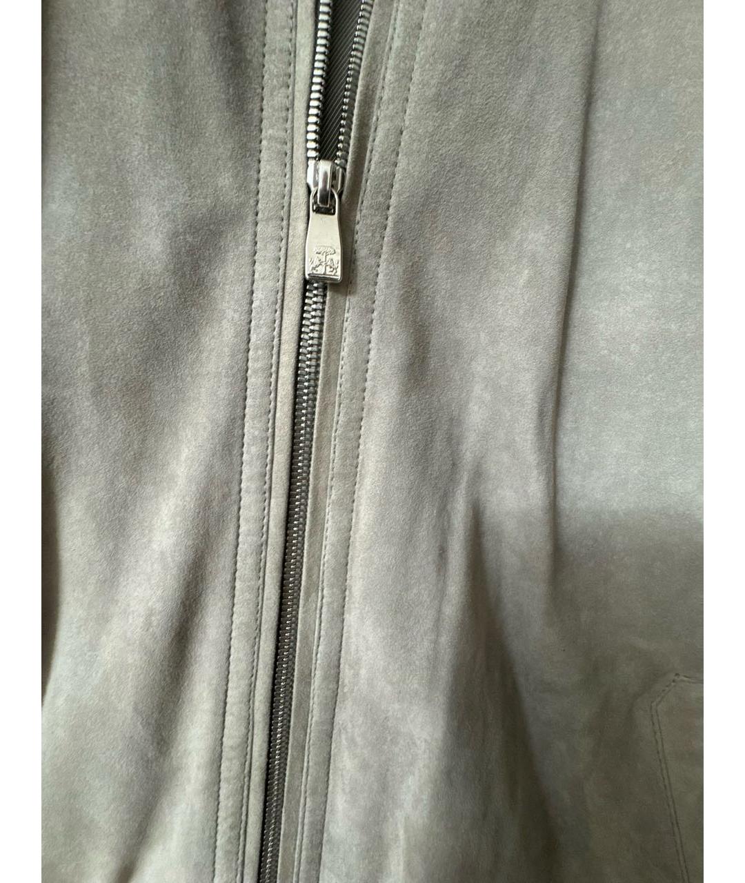 CORNELIANI Серая замшевая куртка, фото 4