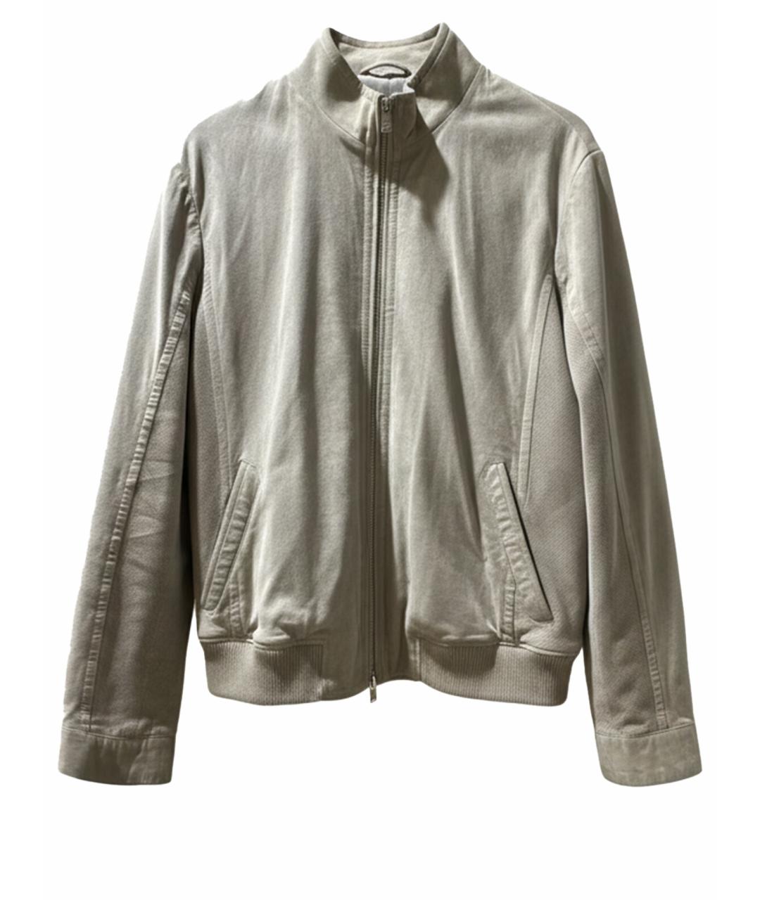 CORNELIANI Серая замшевая куртка, фото 1