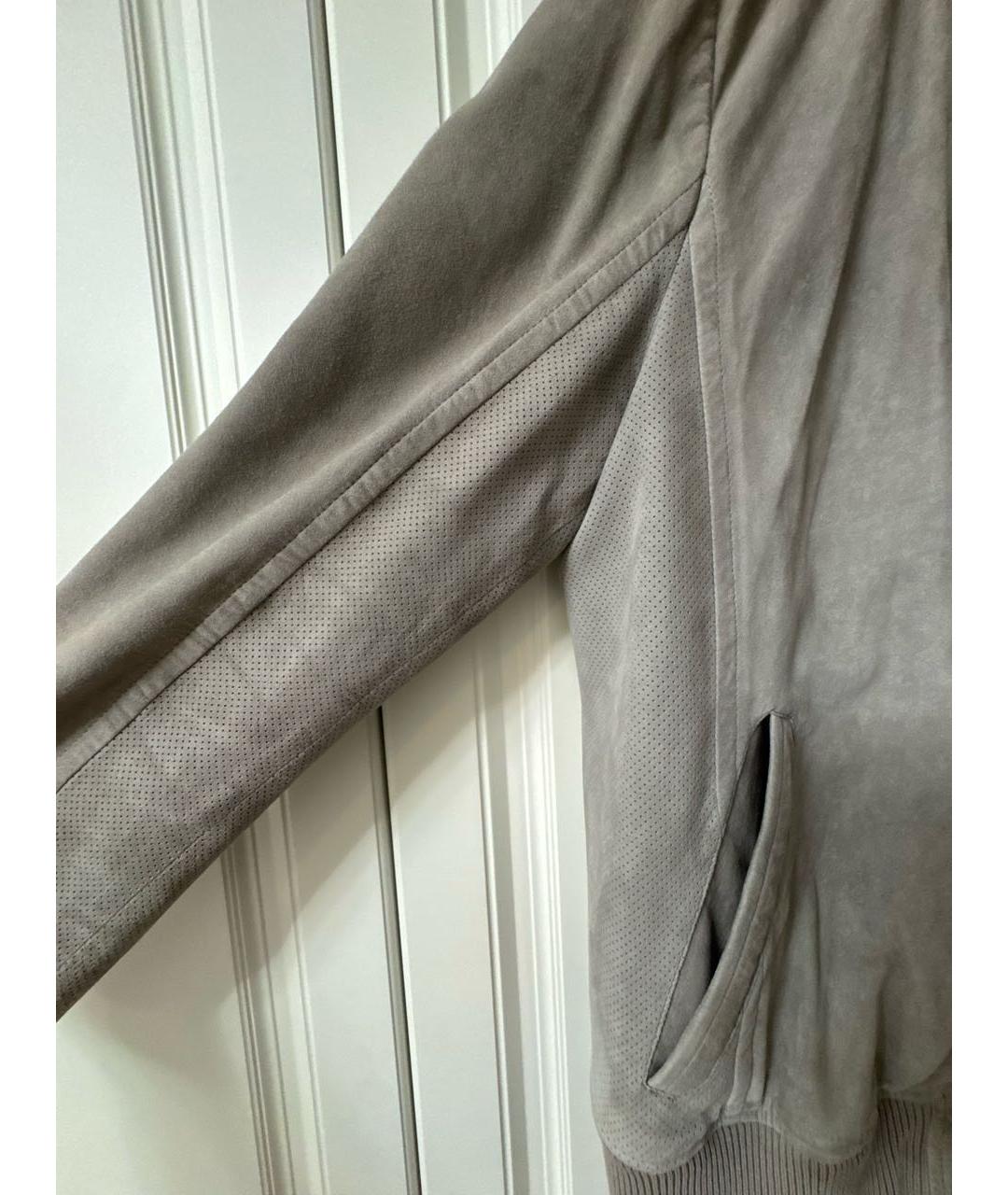 CORNELIANI Серая замшевая куртка, фото 6