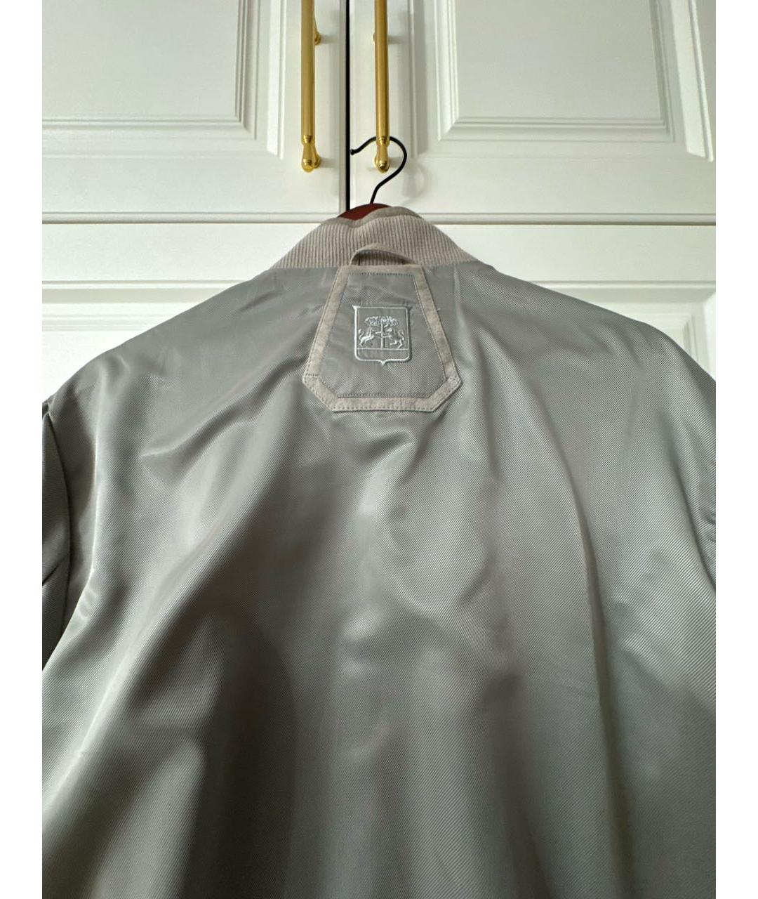 CORNELIANI Серая замшевая куртка, фото 3