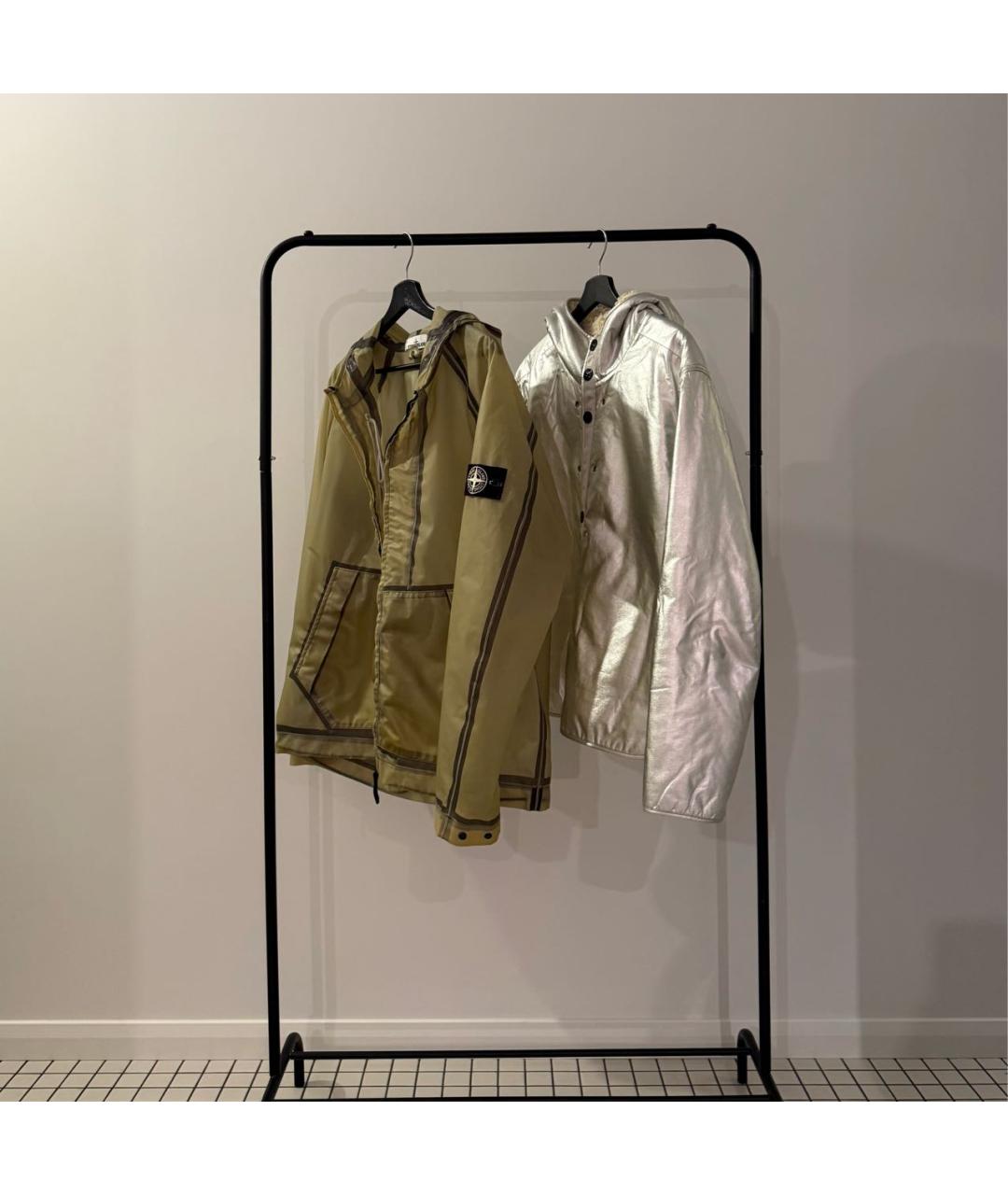 STONE ISLAND Серебряная куртка, фото 4