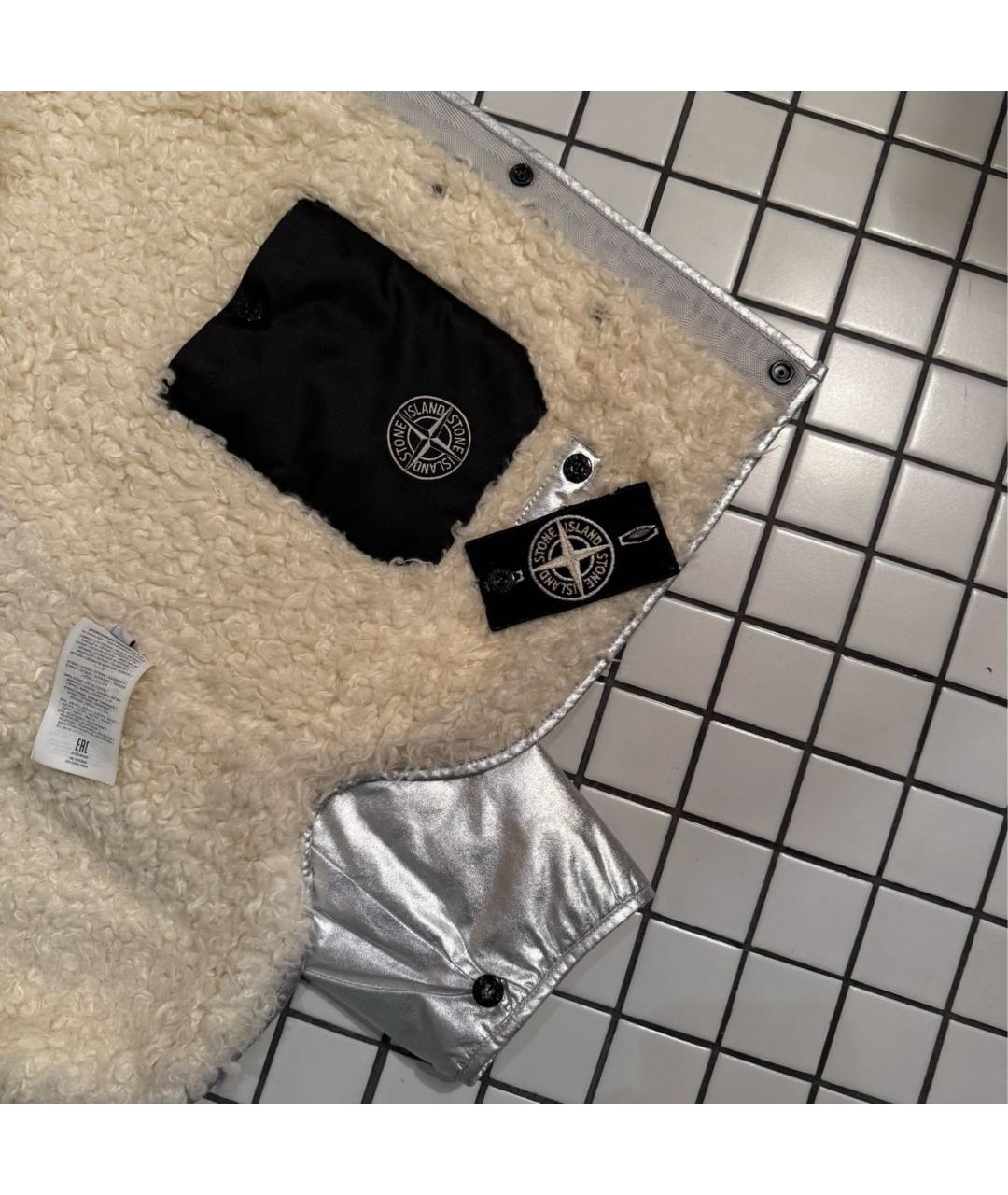 STONE ISLAND Серебряная куртка, фото 7