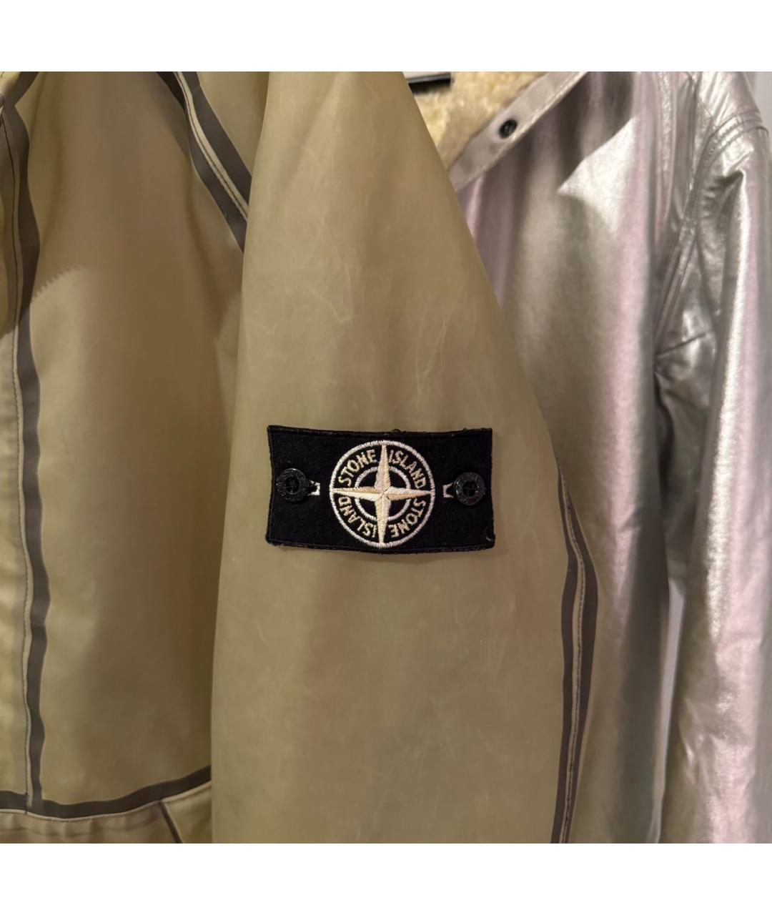 STONE ISLAND Серебряная куртка, фото 6
