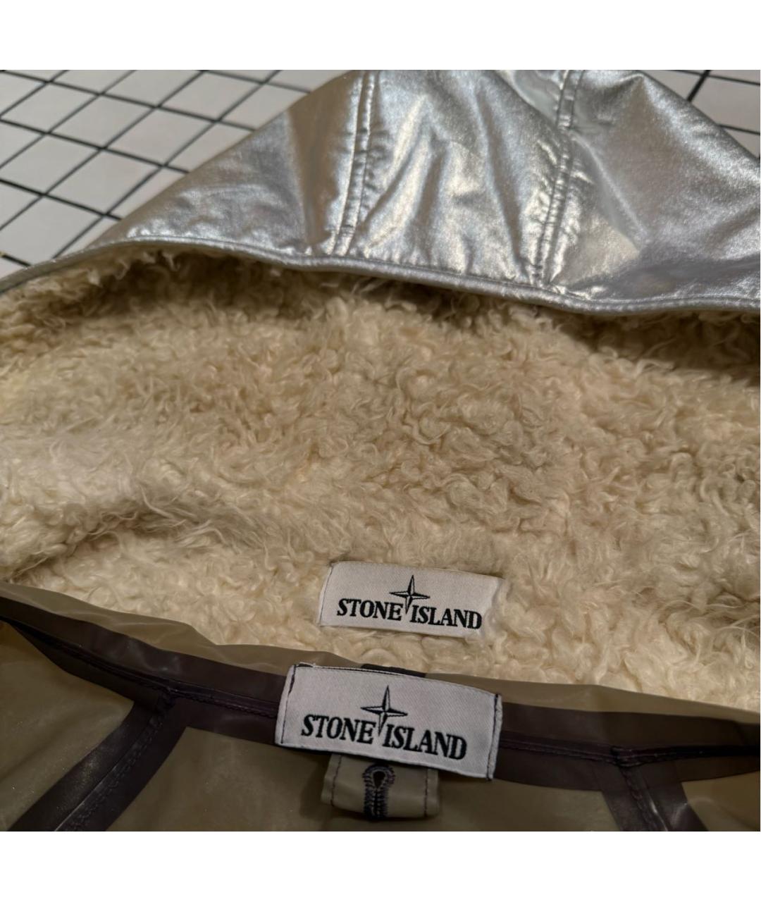 STONE ISLAND Серебряная куртка, фото 8