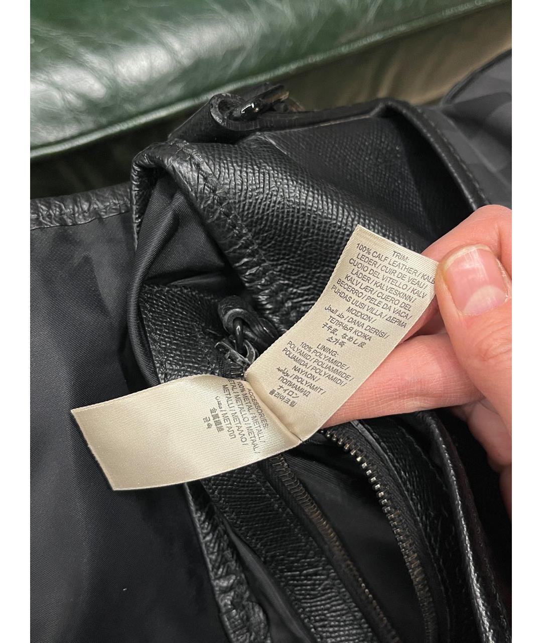 BURBERRY Черная тканевая сумка на плечо, фото 2