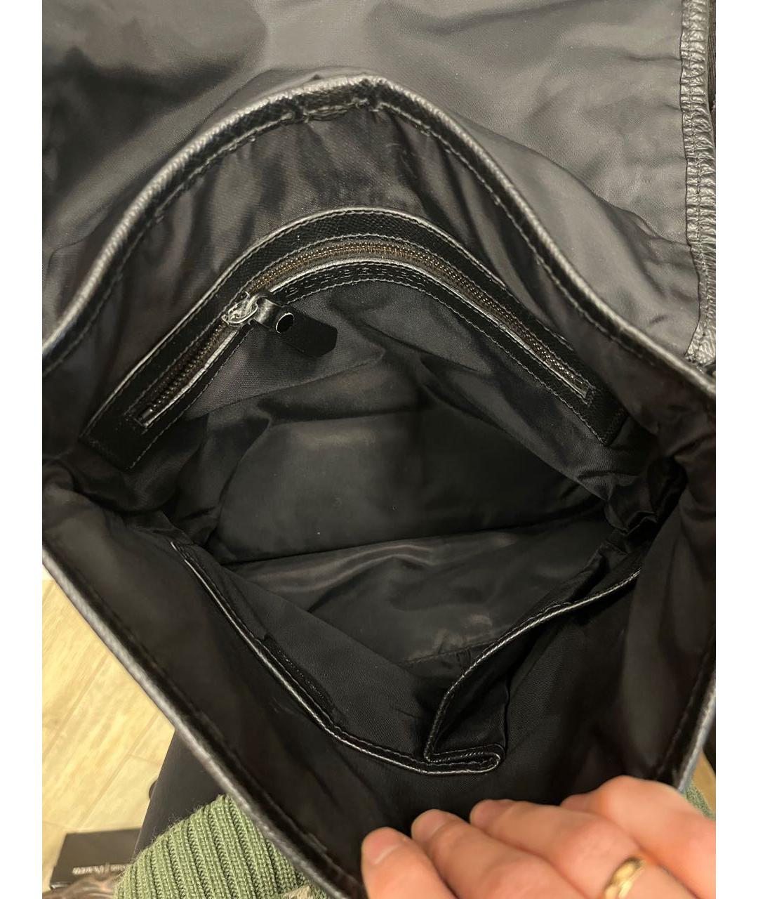 BURBERRY Черная тканевая сумка на плечо, фото 3