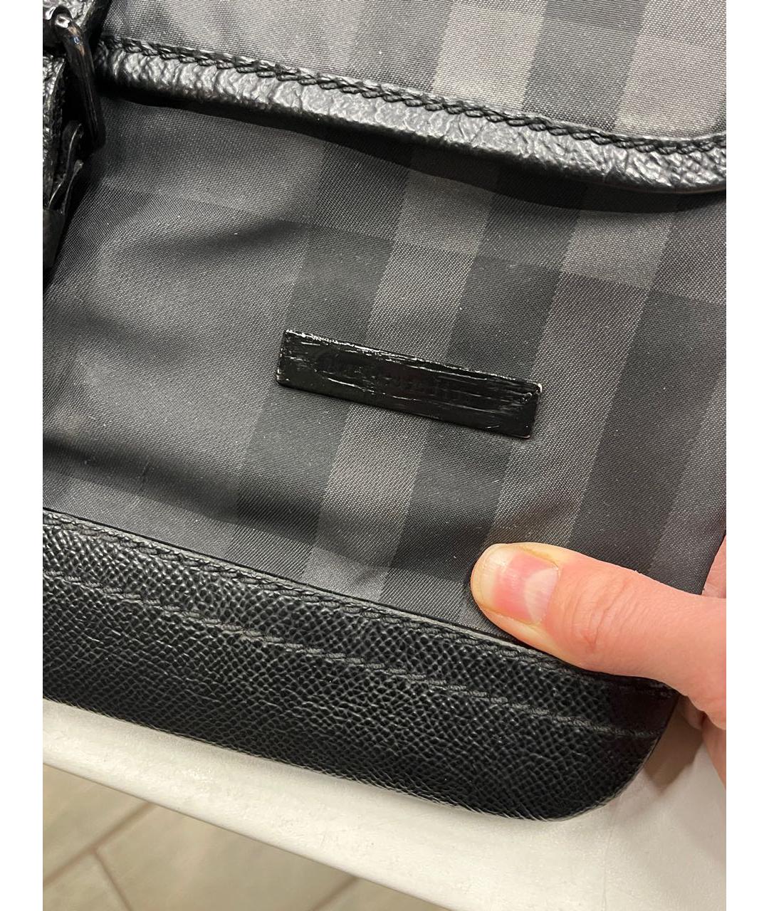 BURBERRY Черная тканевая сумка на плечо, фото 5