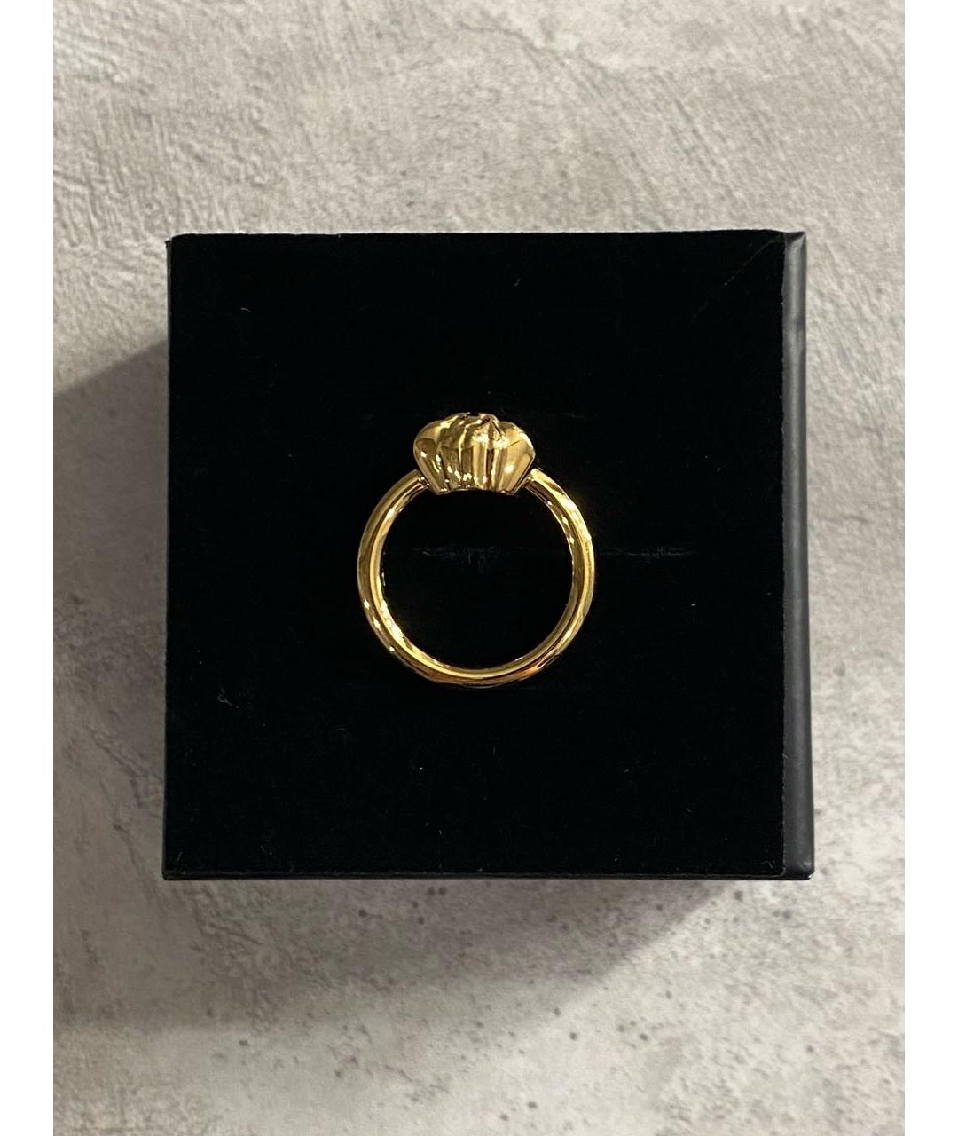 VERSACE Золотое латунное кольцо, фото 4