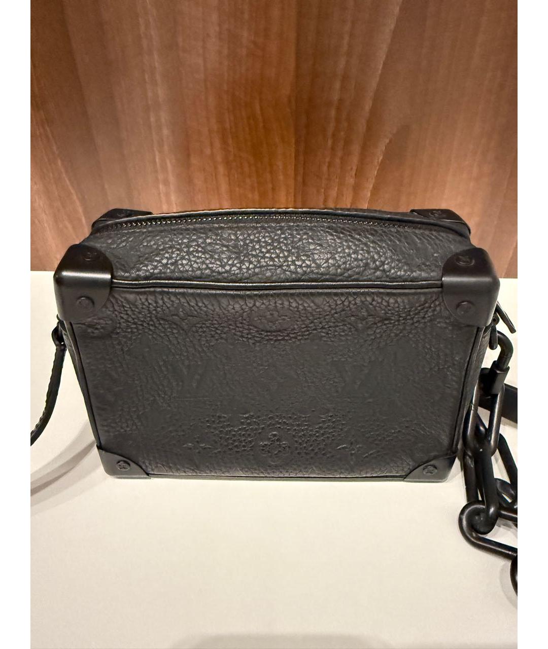 LOUIS VUITTON Черная кожаная сумка на плечо, фото 2