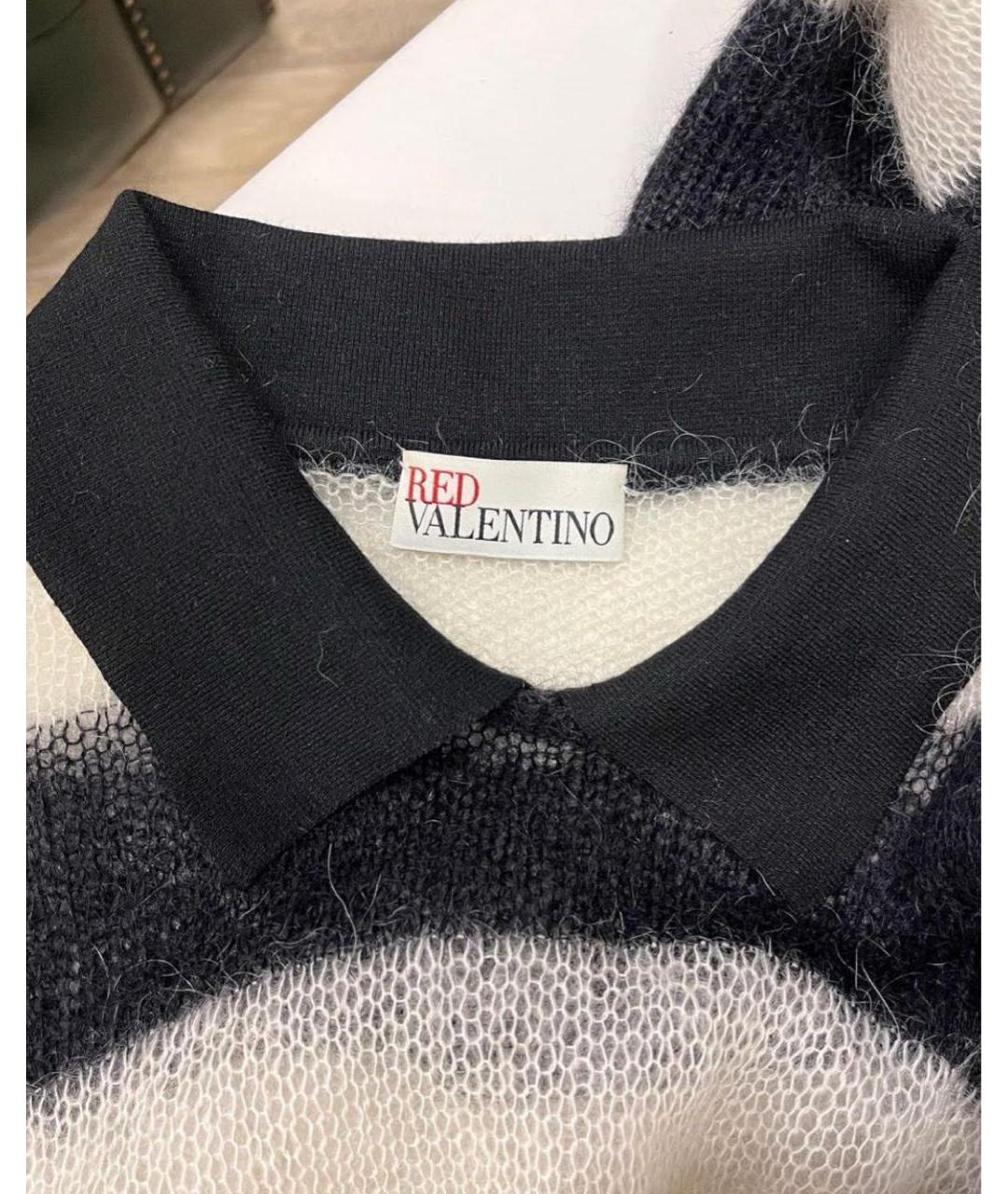 RED VALENTINO Мульти шерстяное повседневное платье, фото 4