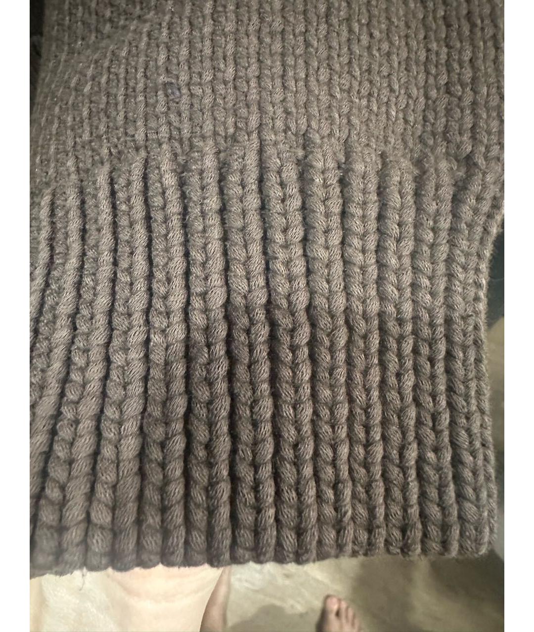 12 STOREEZ Коричневый хлопковый кардиган, фото 5