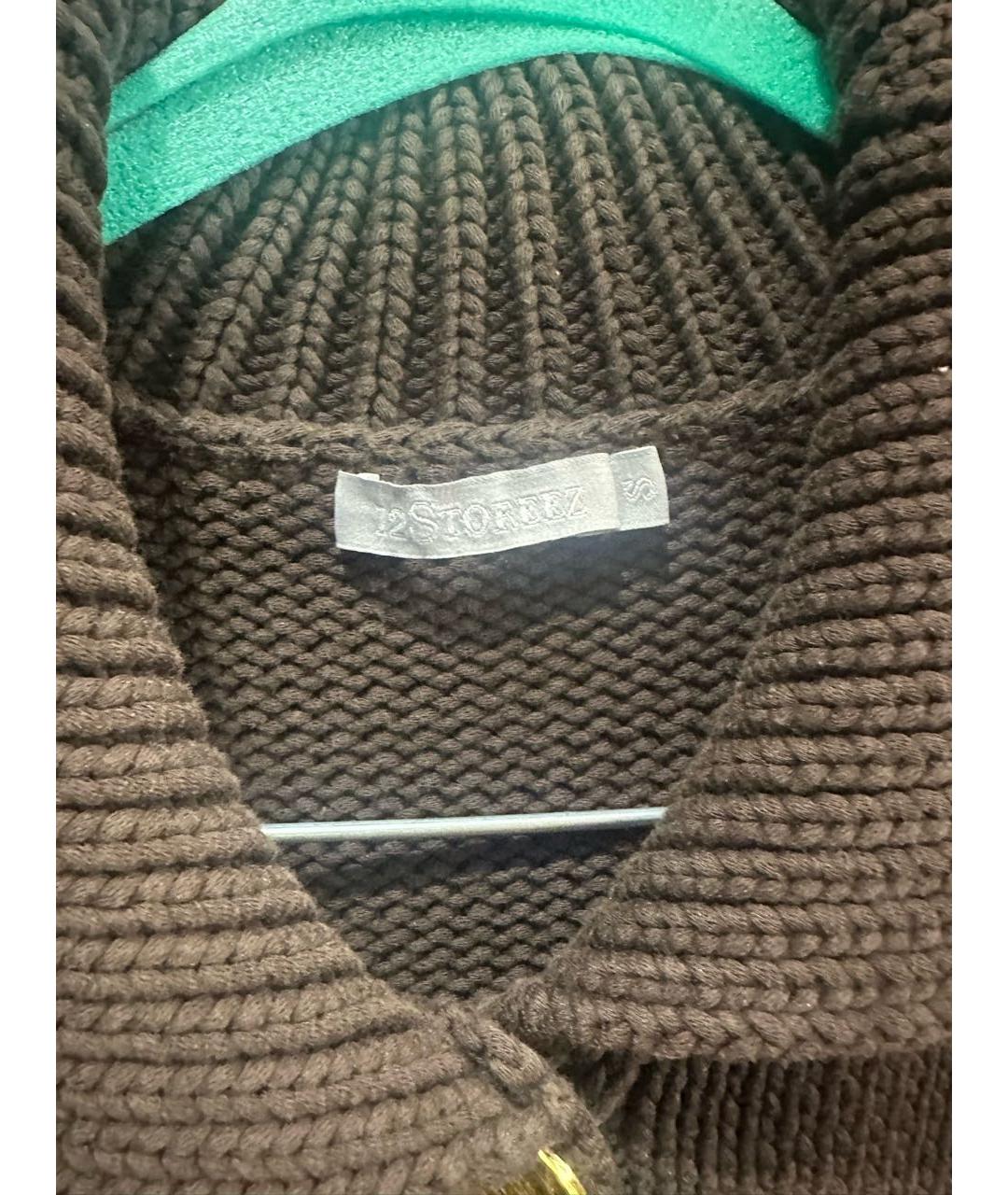 12 STOREEZ Коричневый хлопковый кардиган, фото 6