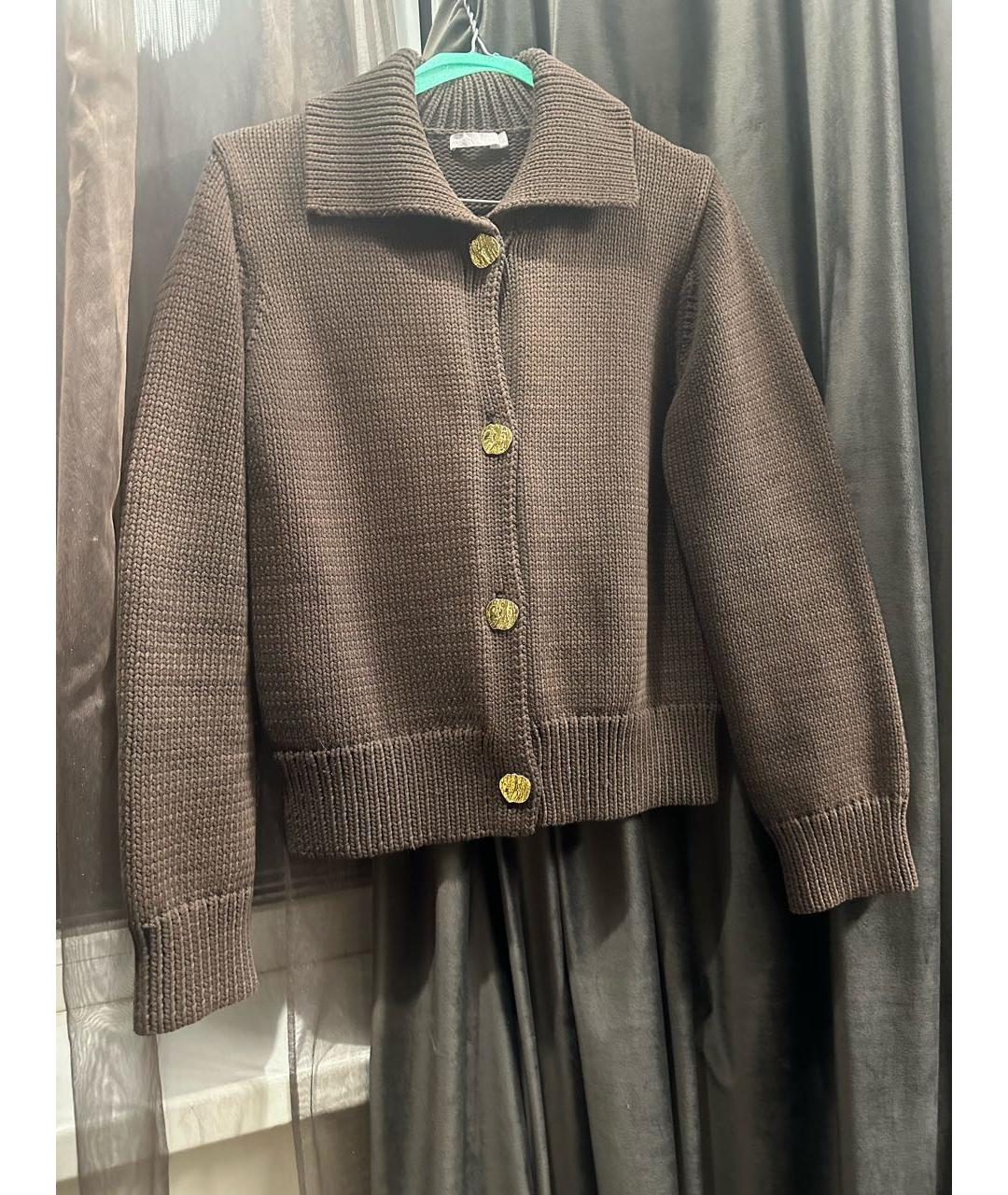 12 STOREEZ Коричневый хлопковый кардиган, фото 8