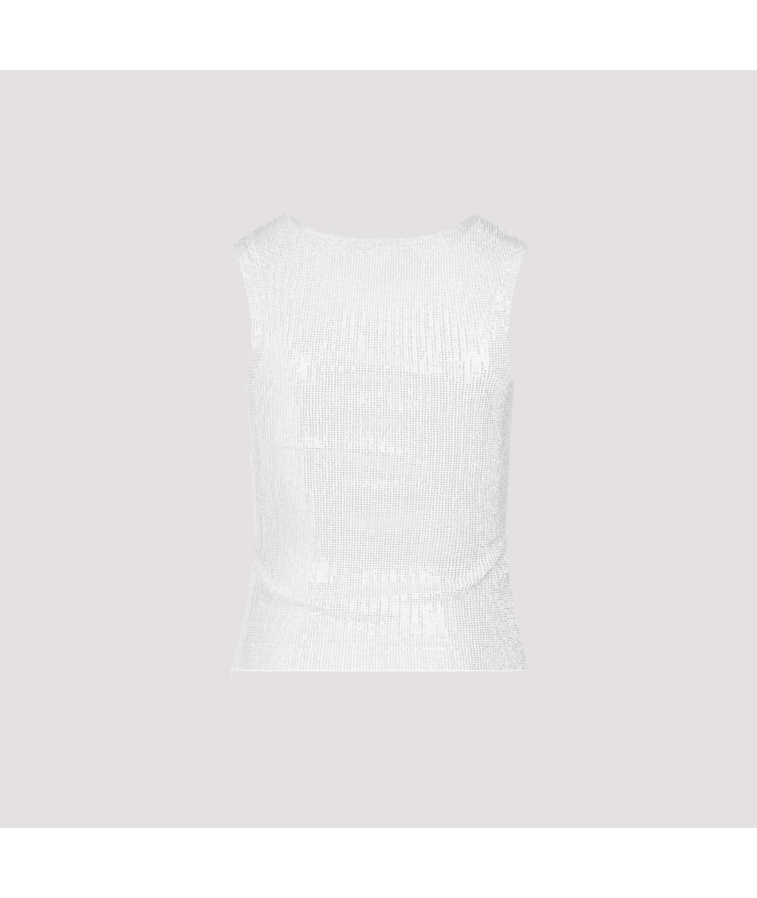 ERMANNO SCERVINO Белая хлопковая майка, фото 3