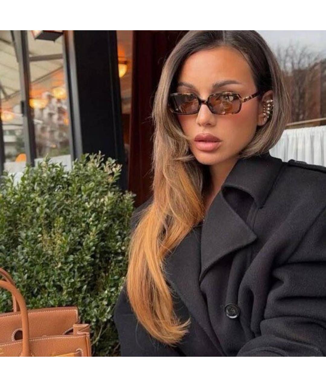 MIU MIU Коричневые солнцезащитные очки, фото 3