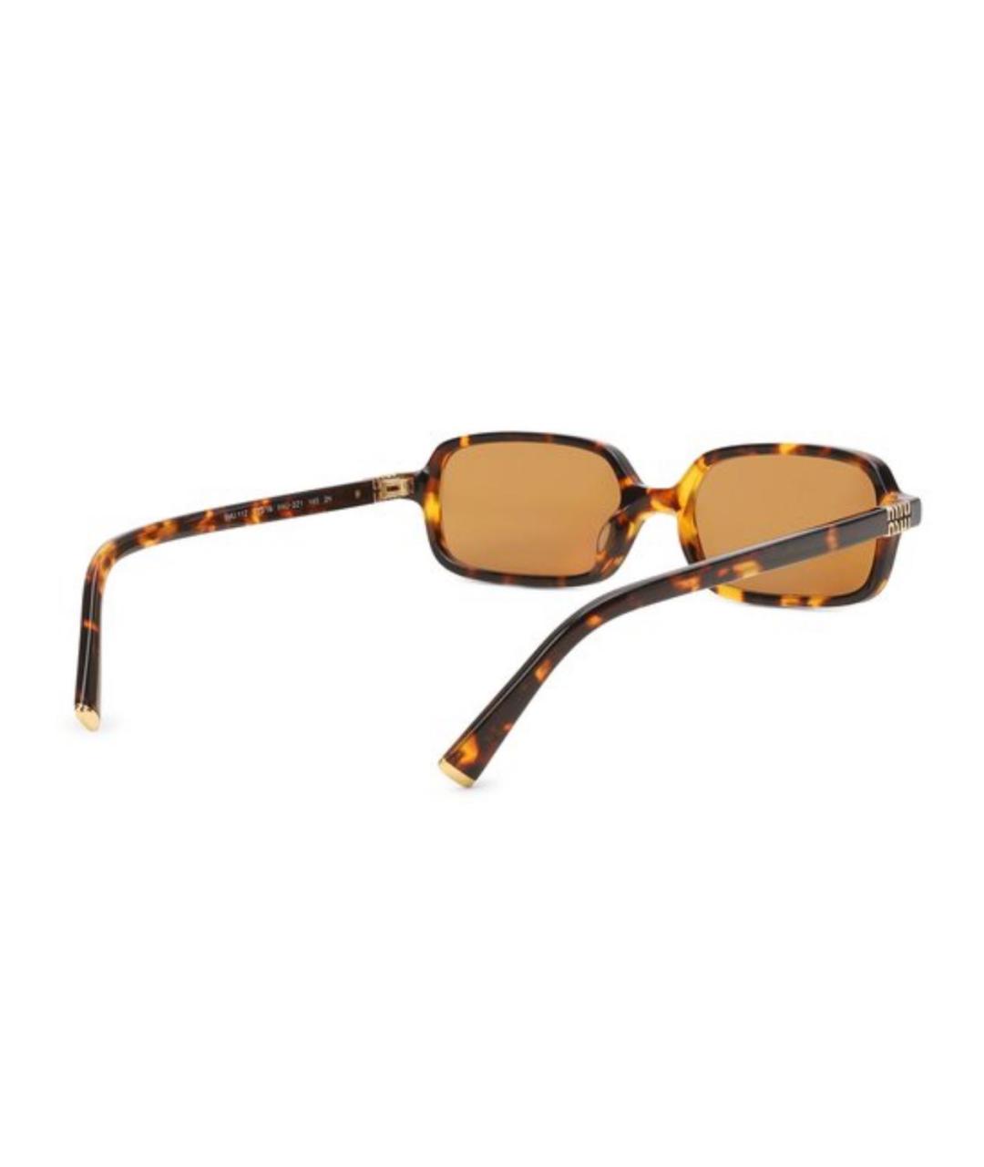 MIU MIU Коричневые солнцезащитные очки, фото 2