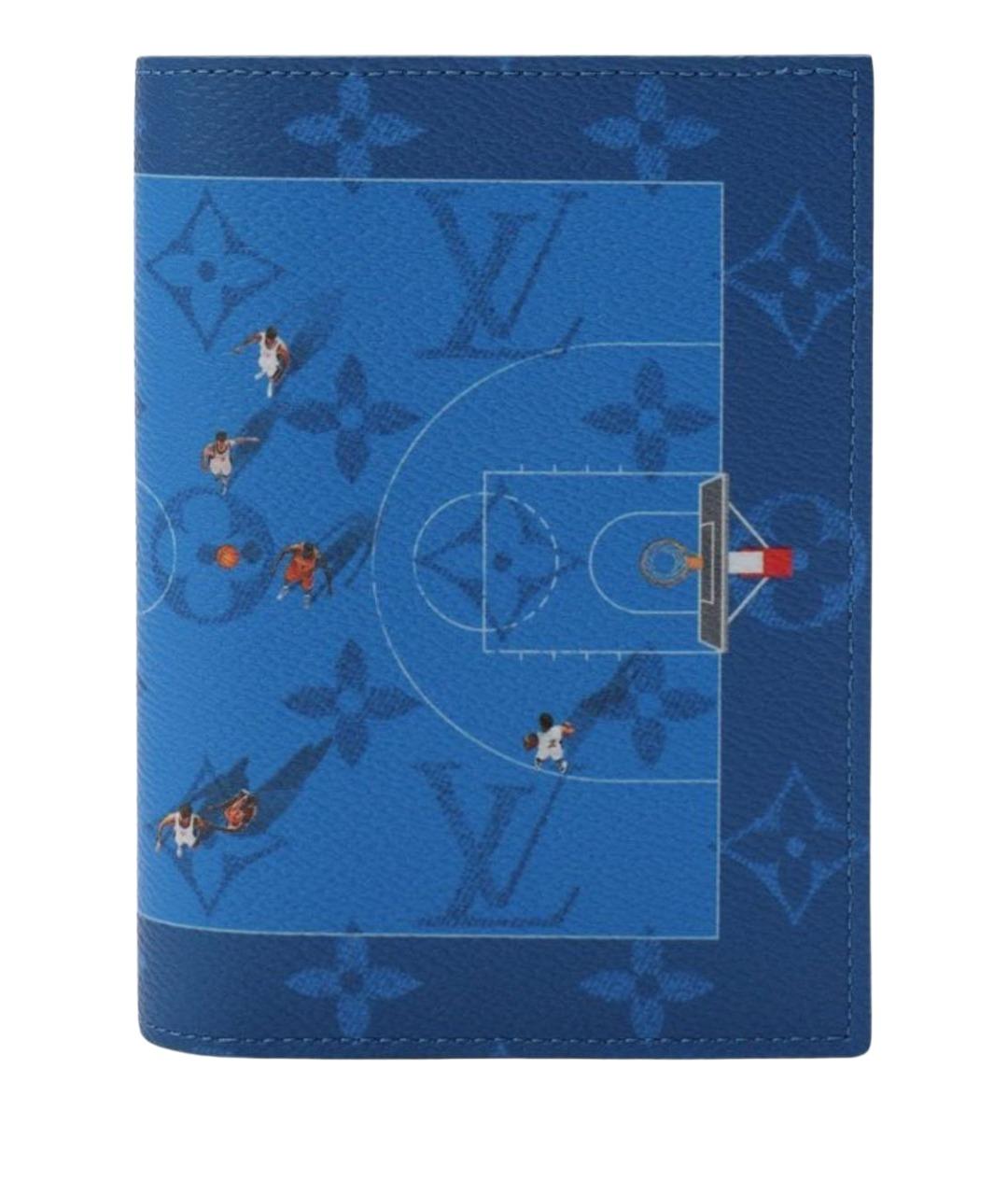 LOUIS VUITTON Темно-синий кожаный кошелек, фото 1