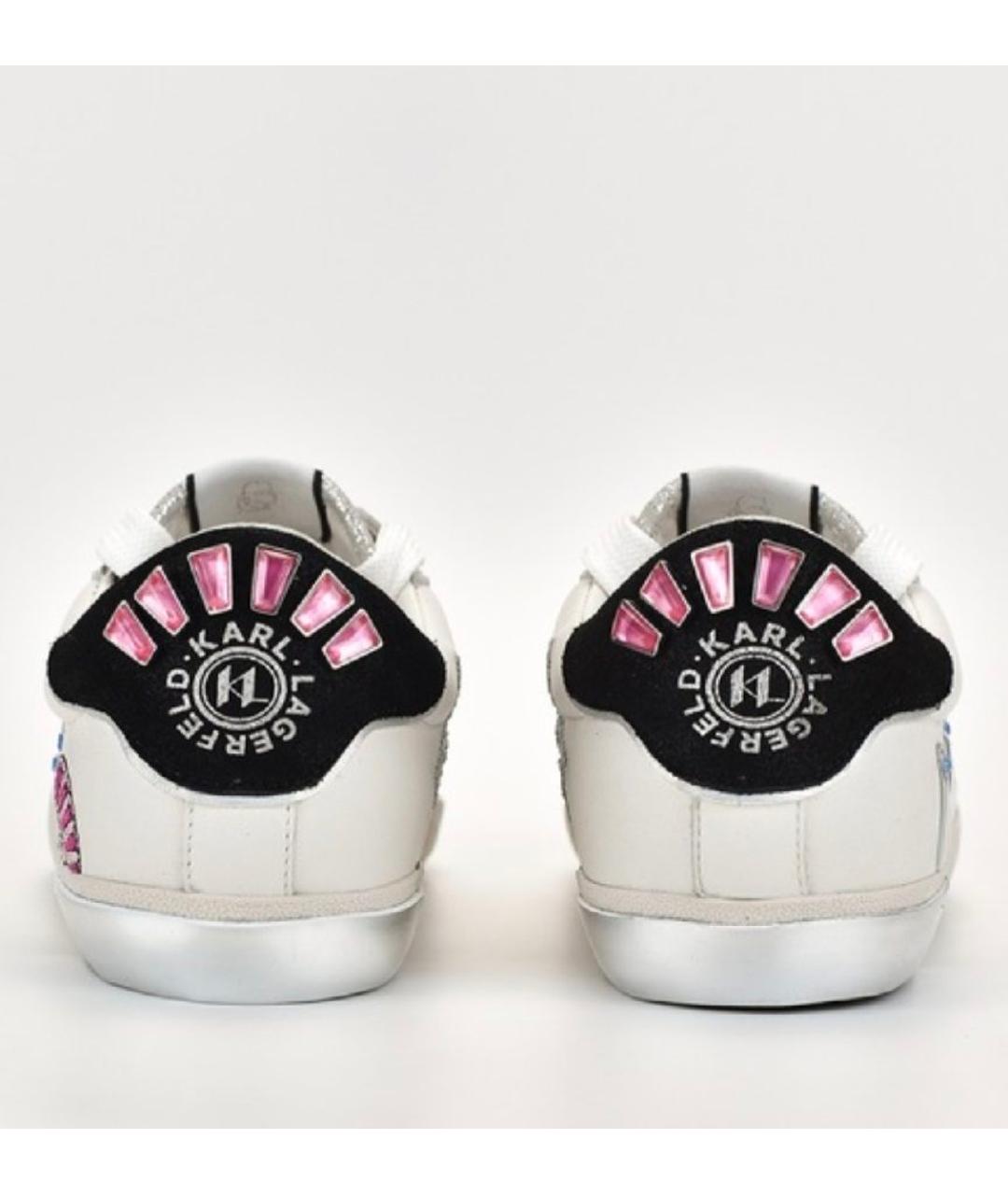 KARL LAGERFELD Белые кожаные кеды, фото 4