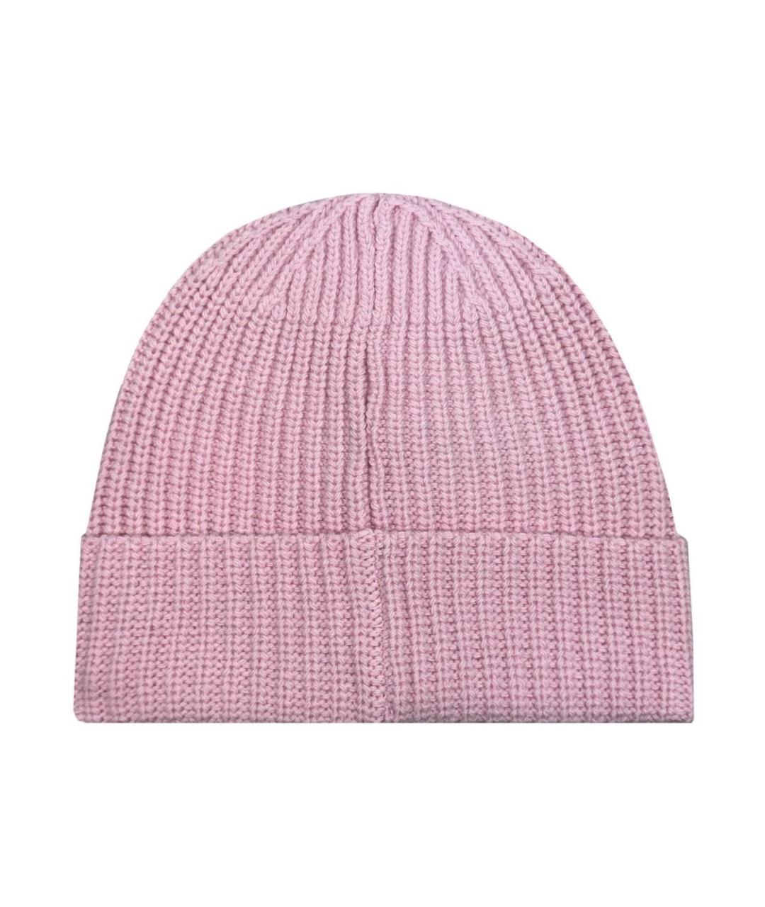STONE ISLAND Розовая шерстяная шапка, фото 2