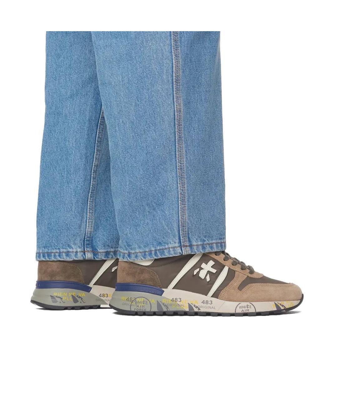 PREMIATA Хаки низкие кроссовки / кеды, фото 5