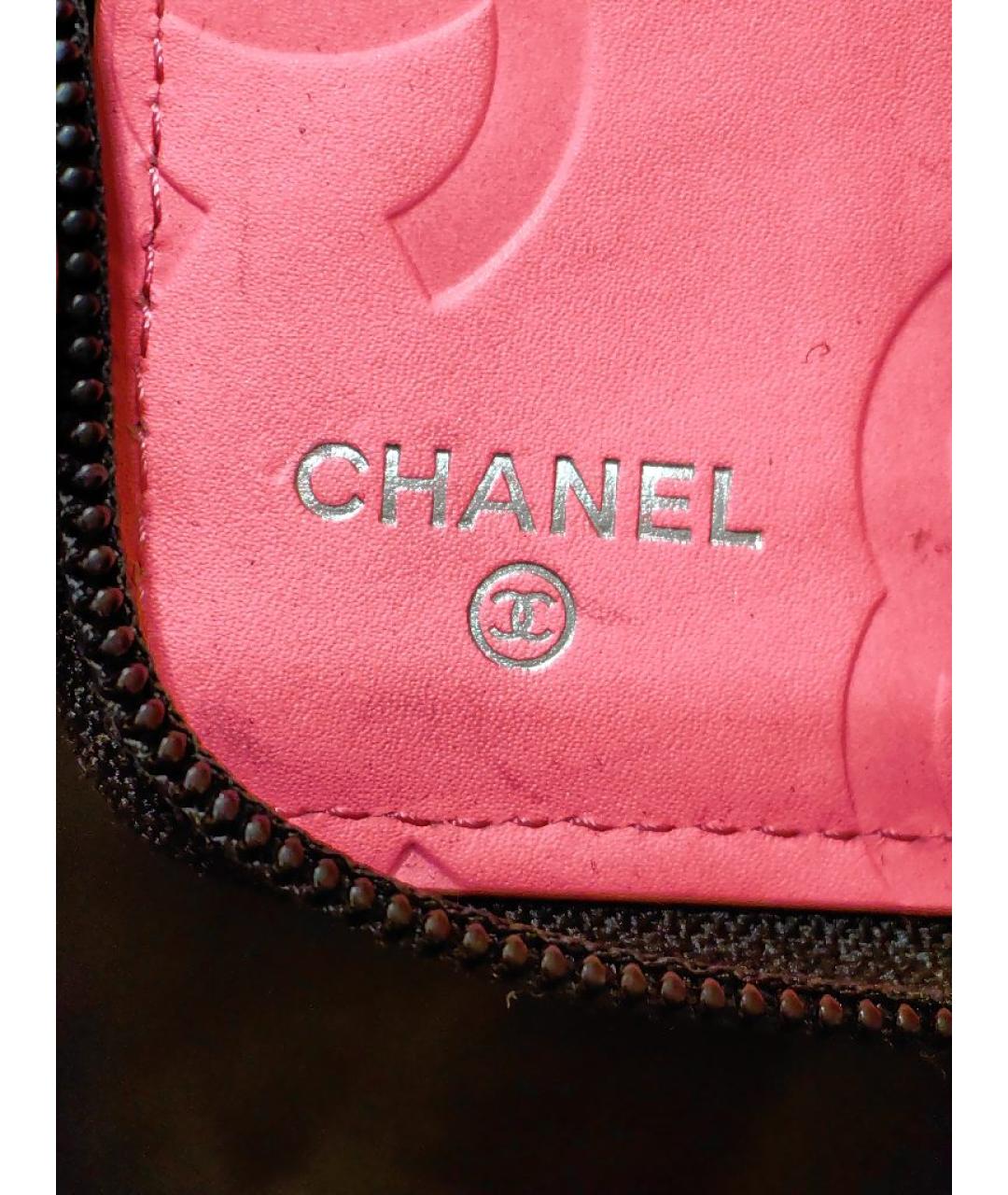 CHANEL Черный кожаный кошелек, фото 9