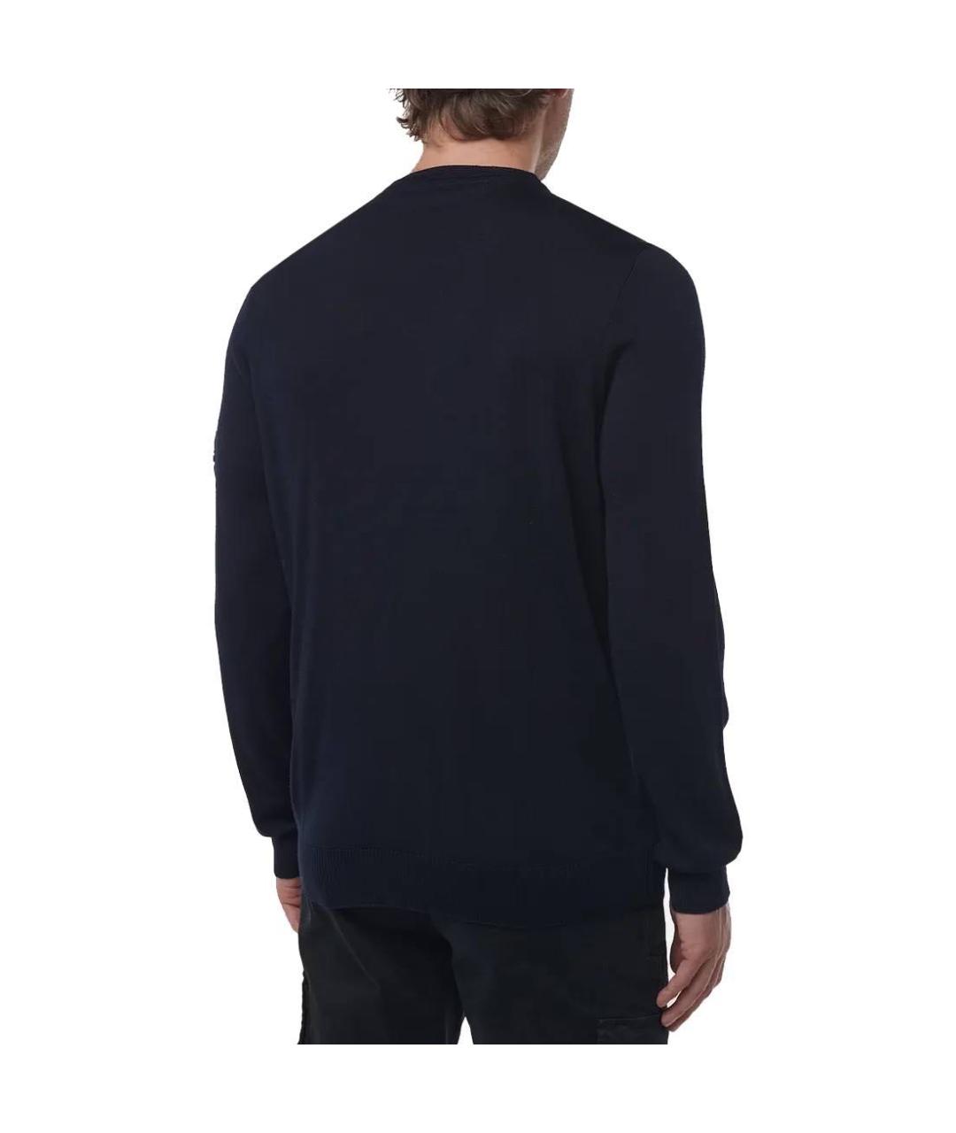 STONE ISLAND Темно-синий шерстяной джемпер / свитер, фото 5