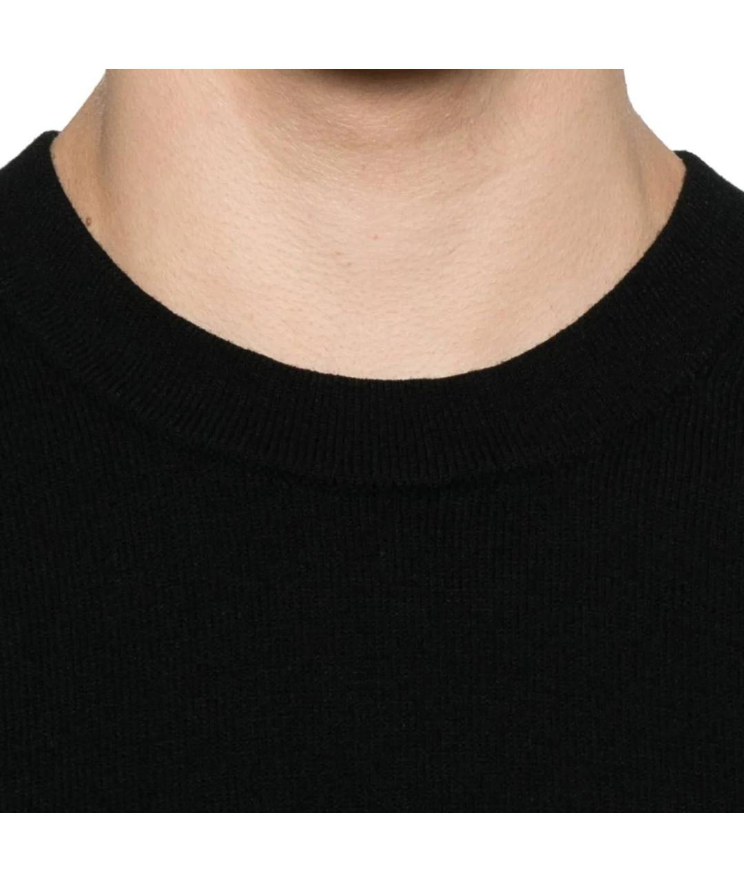 STONE ISLAND Черный шерстяной джемпер / свитер, фото 2