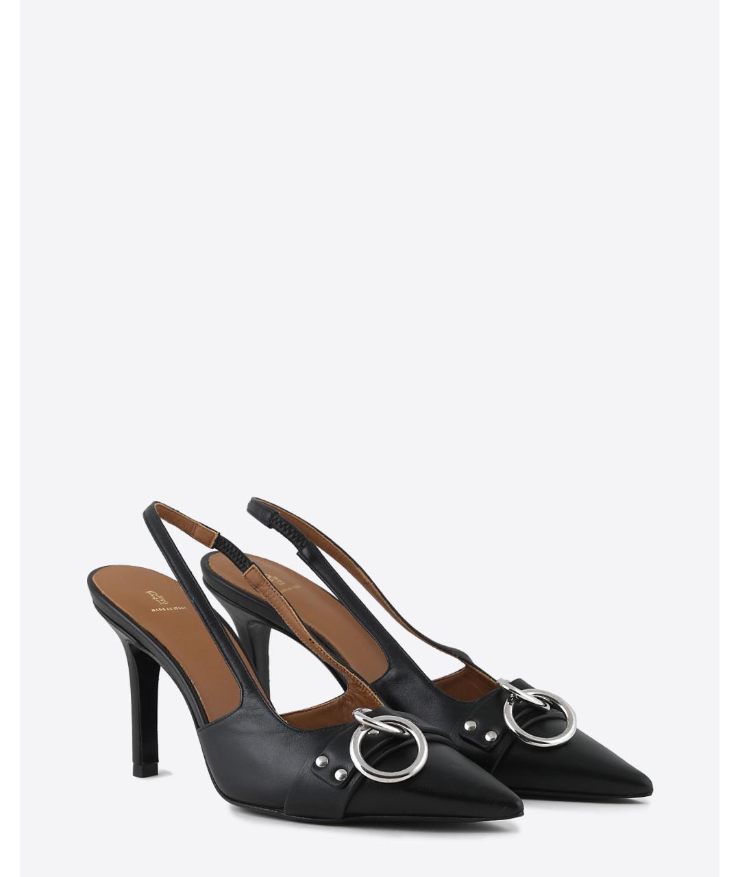 R13 Черные кожаные туфли, фото 2